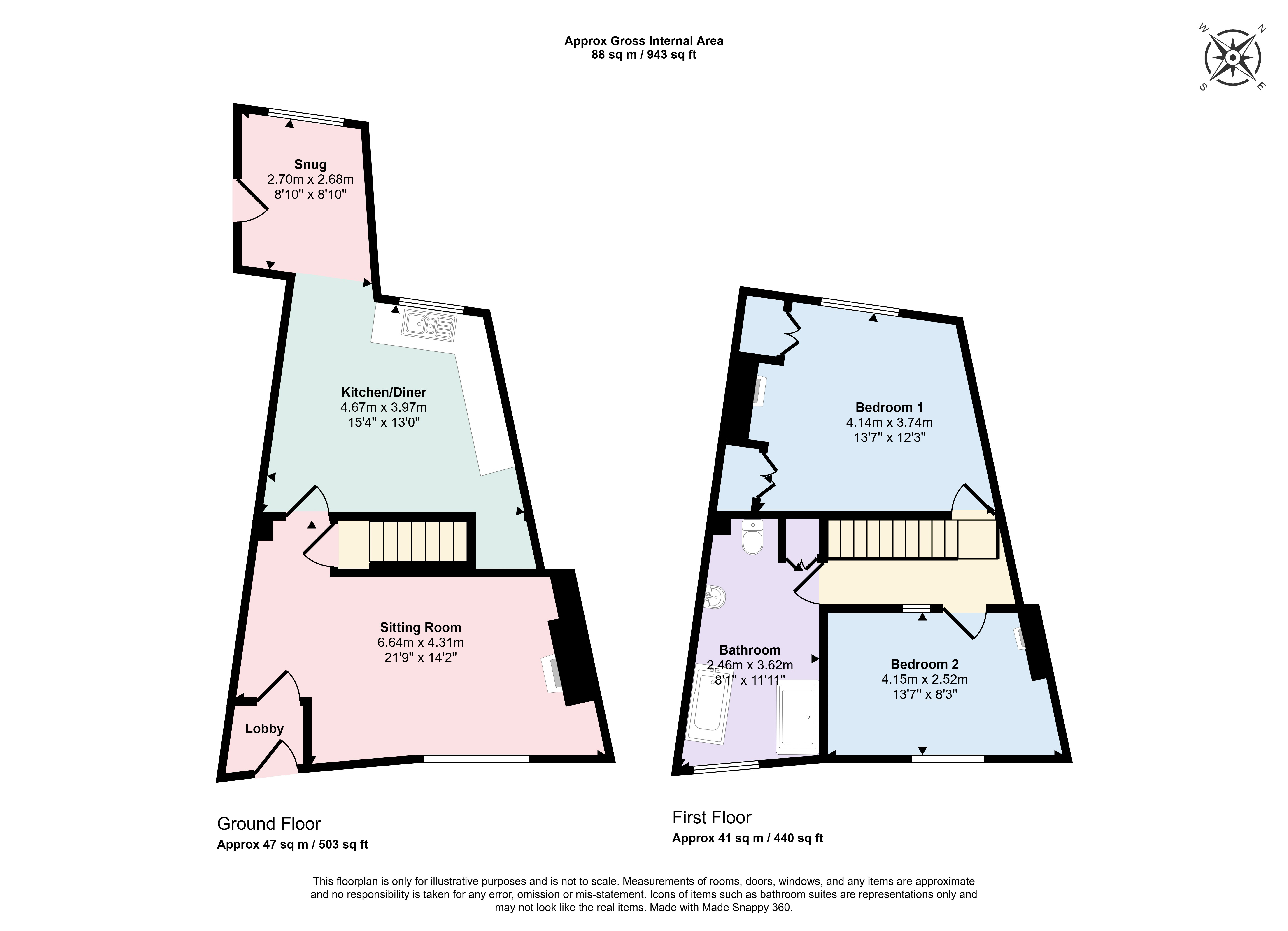 Nest Cottage, 90, Carlingcott Lane, Peasedown St John floorplan
