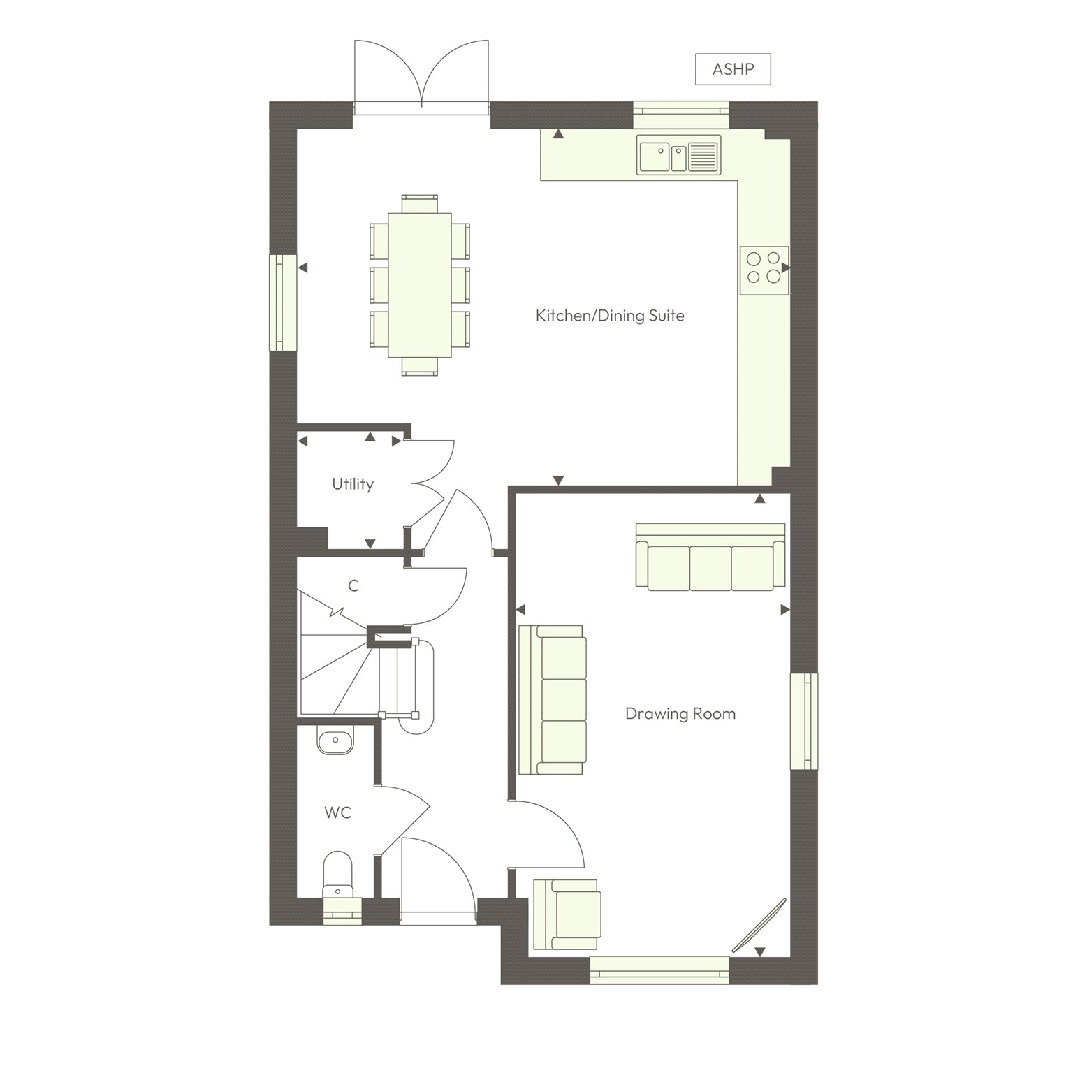 Plot 23 The Ashwell, Quarry Fold,, Plot 23 The Ashwell, Quarry Fold, Wotton-under-Edge floorplan