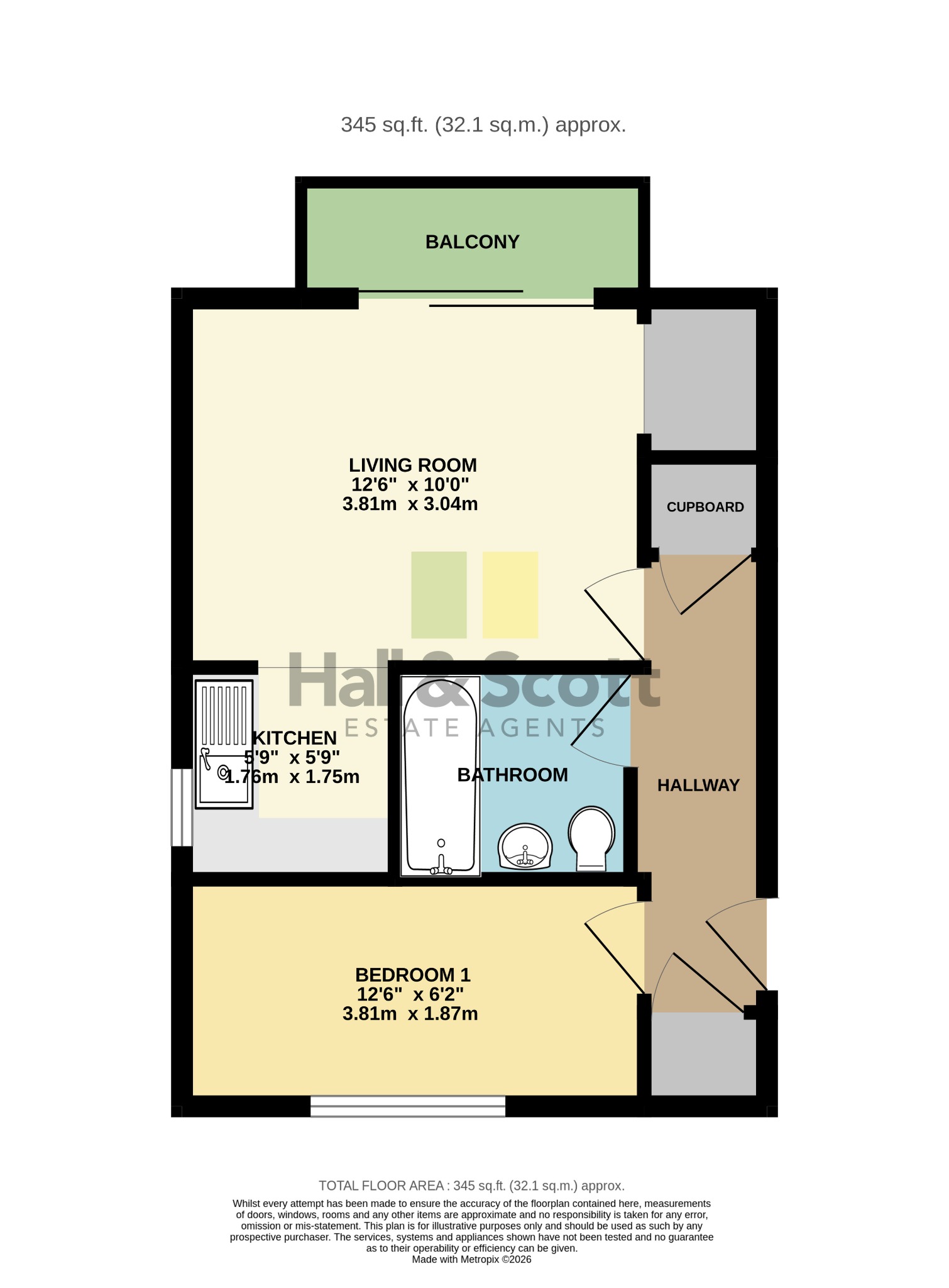 22 Audley, All Saints Road, Sidmouth floorplan