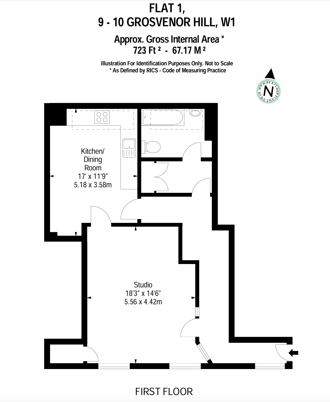 Grosvenor Hill, London floorplan