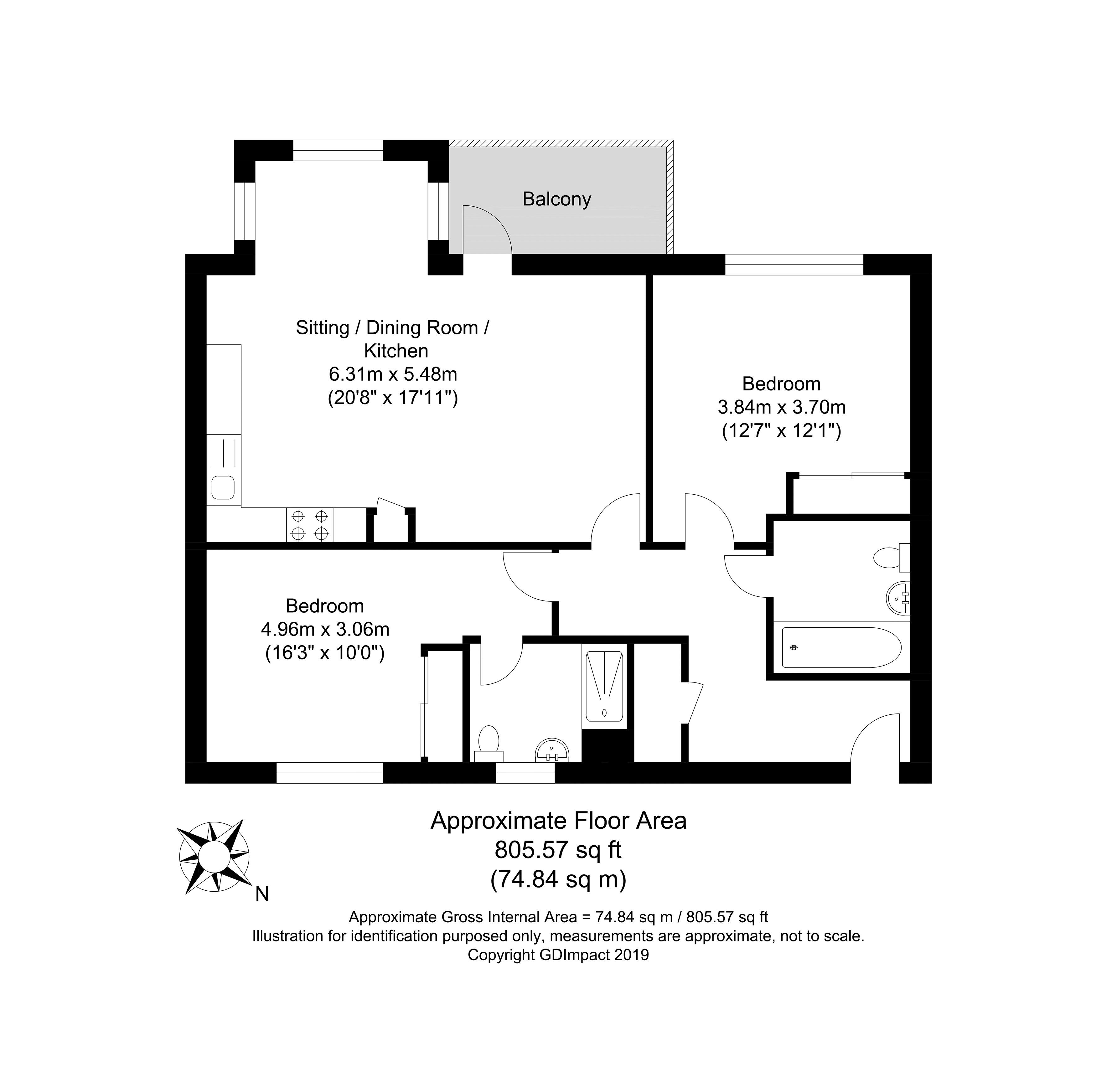 2 Bedrooms Flat for sale in Illett Way, Faygate, West Sussex RH12