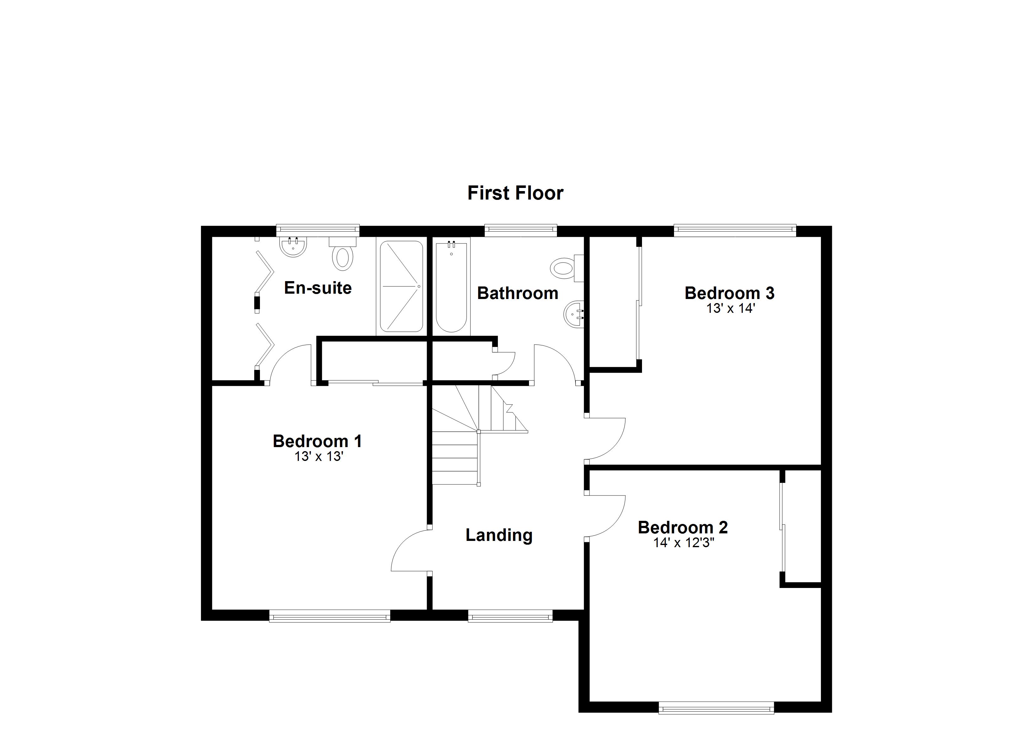 Birchmead, Lon Glanfred, Llandre floorplan