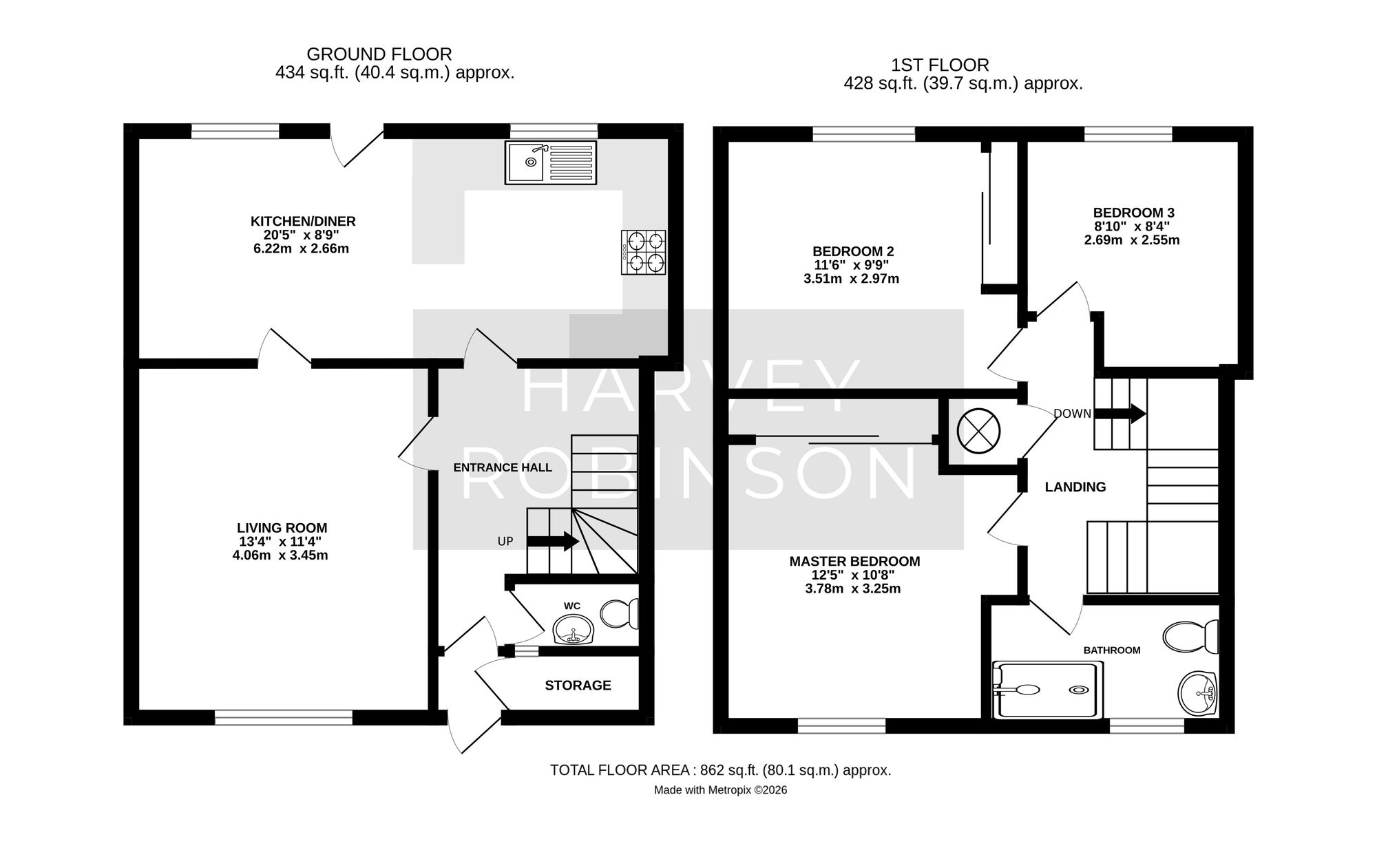 40 Flaxen Walk, Huntingdon floorplan