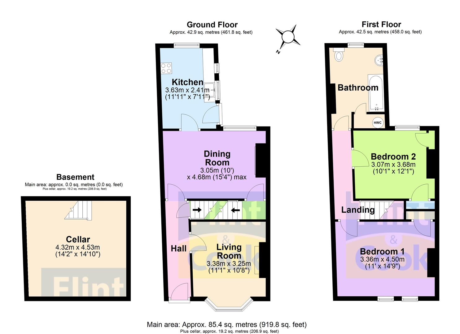 2, Grove Road, Hereford floorplan