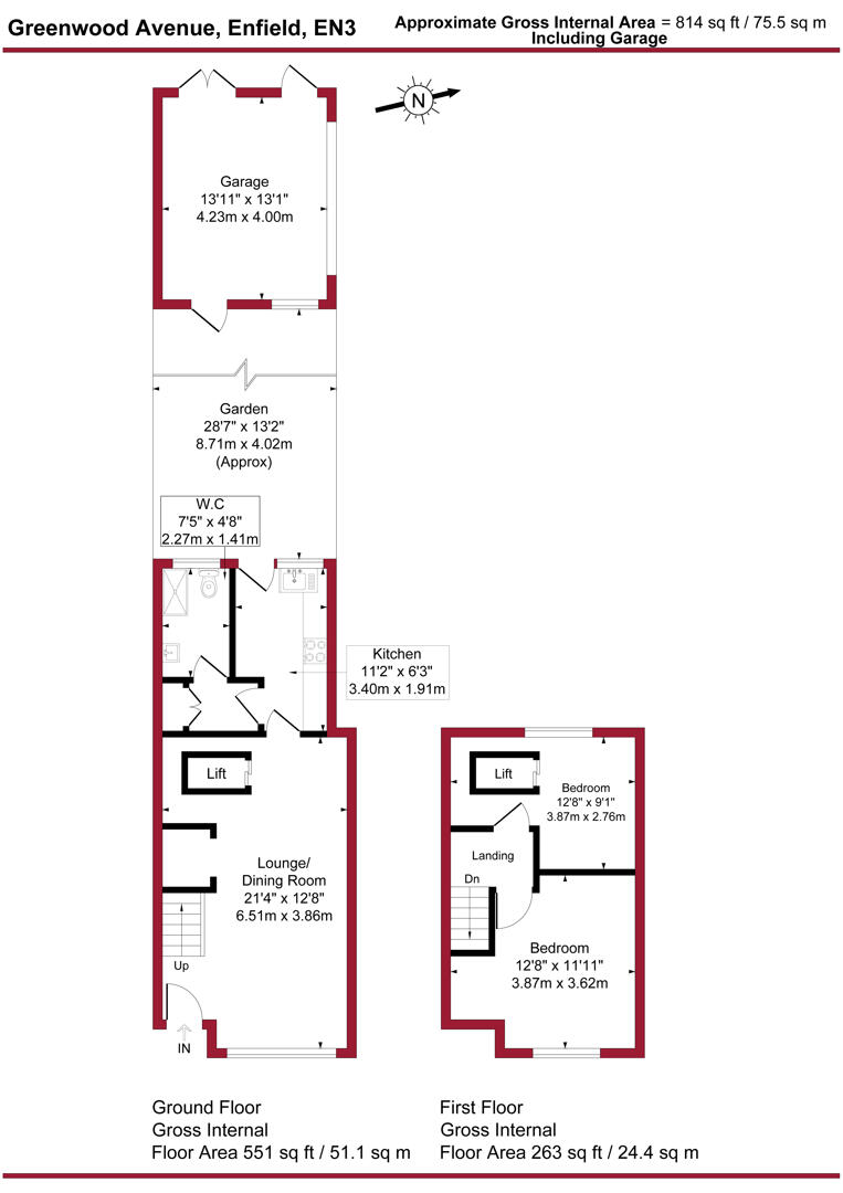 96, Greenwood Avenue, Enfield floorplan