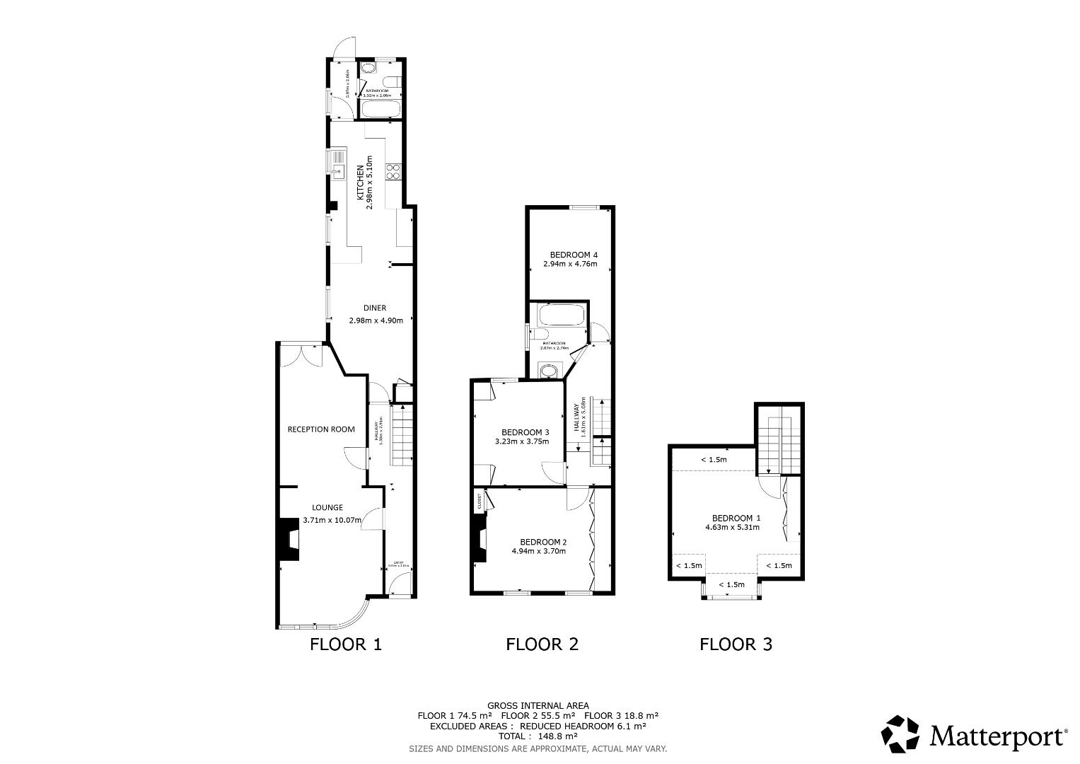92, Old Road West, Gravesend floorplan