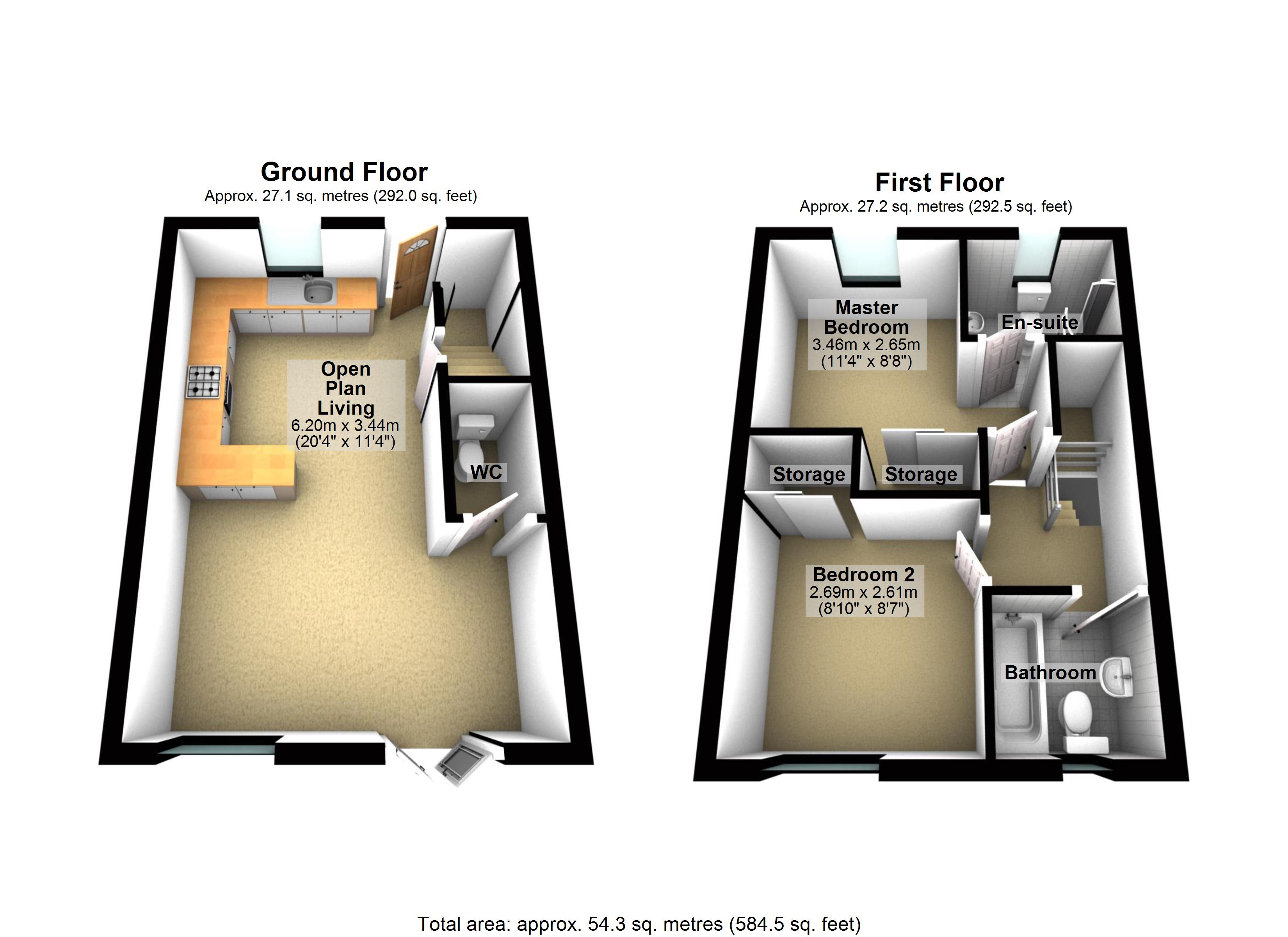 2 Bedrooms Terraced house to rent in High Street, Uckfield TN22