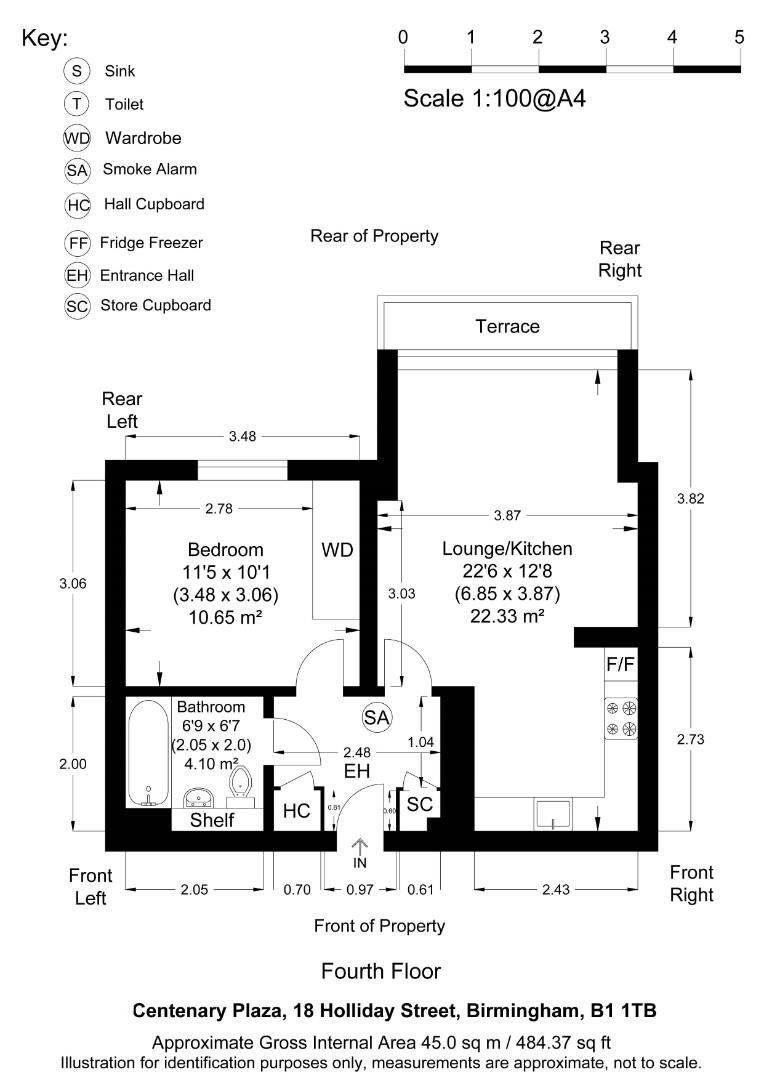 10, Centenary Plaza, Birmingham floorplan
