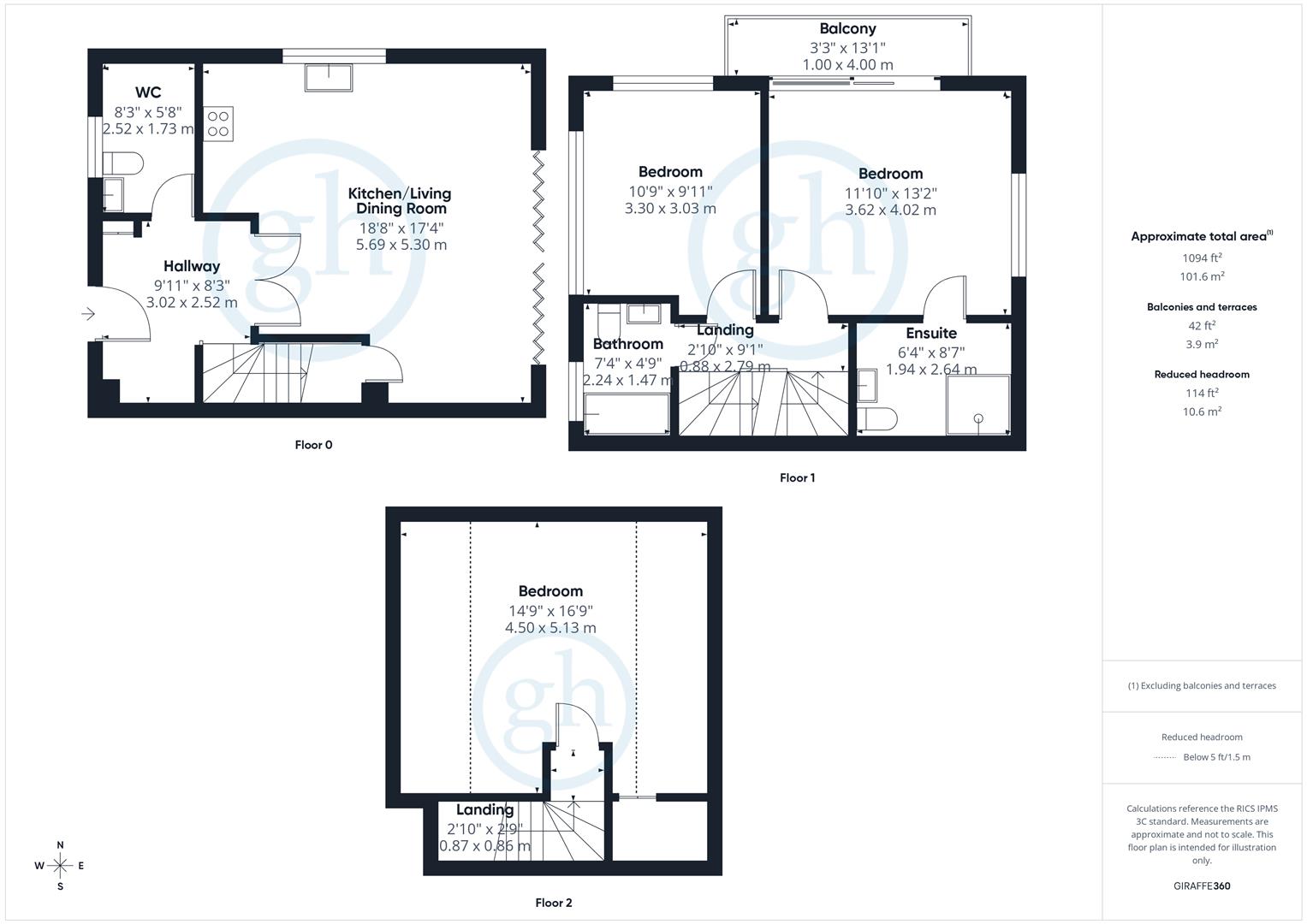 44b, Berkeley Close, Ruislip floorplan
