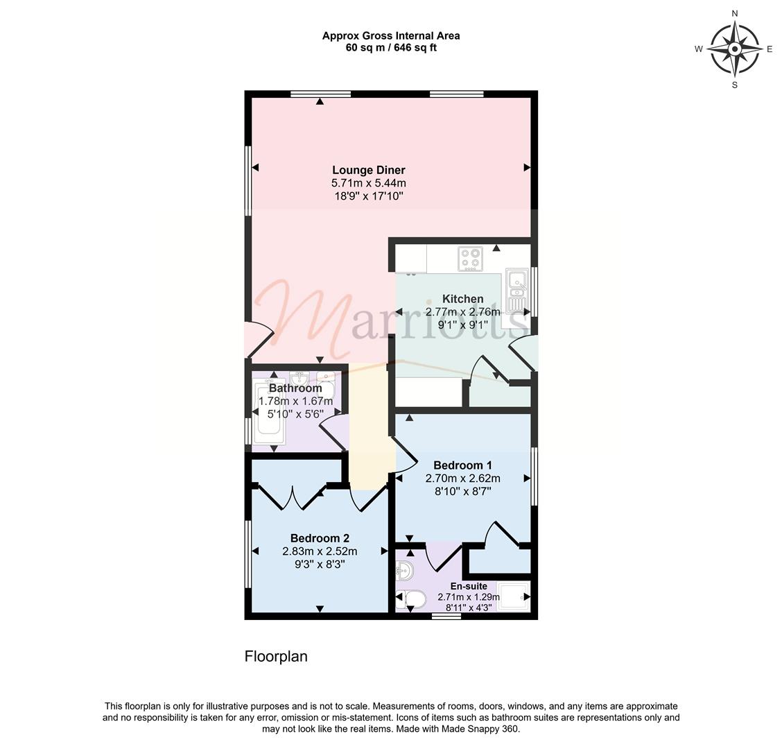 22 Lakeland Road, Moor Farm Park, Moor Lane, Nottingham floorplan