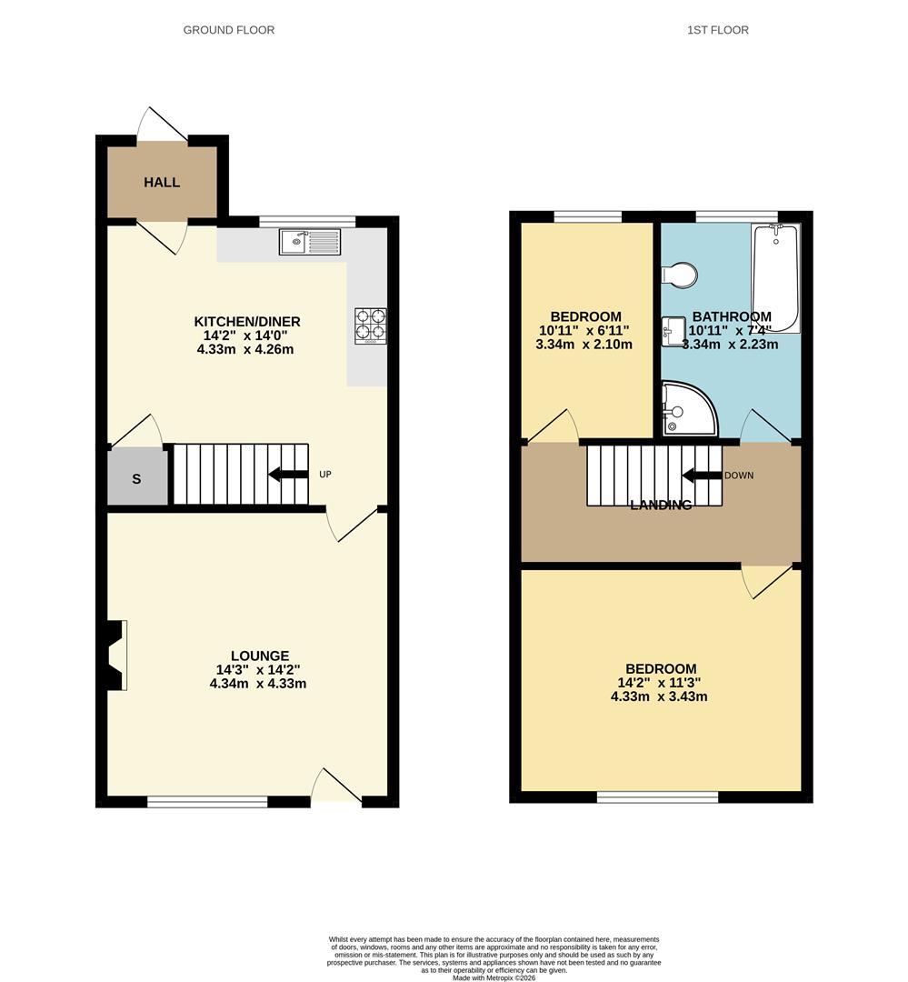 296, Wigan Road, Bolton floorplan