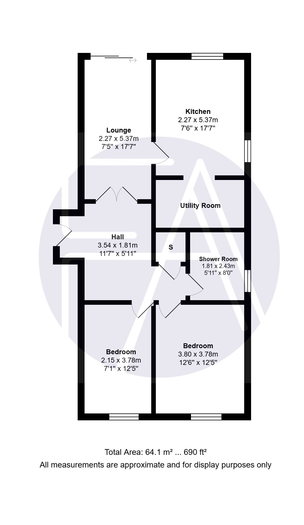 Flat 19, Mountwood Lodge, Ainsdale floorplan