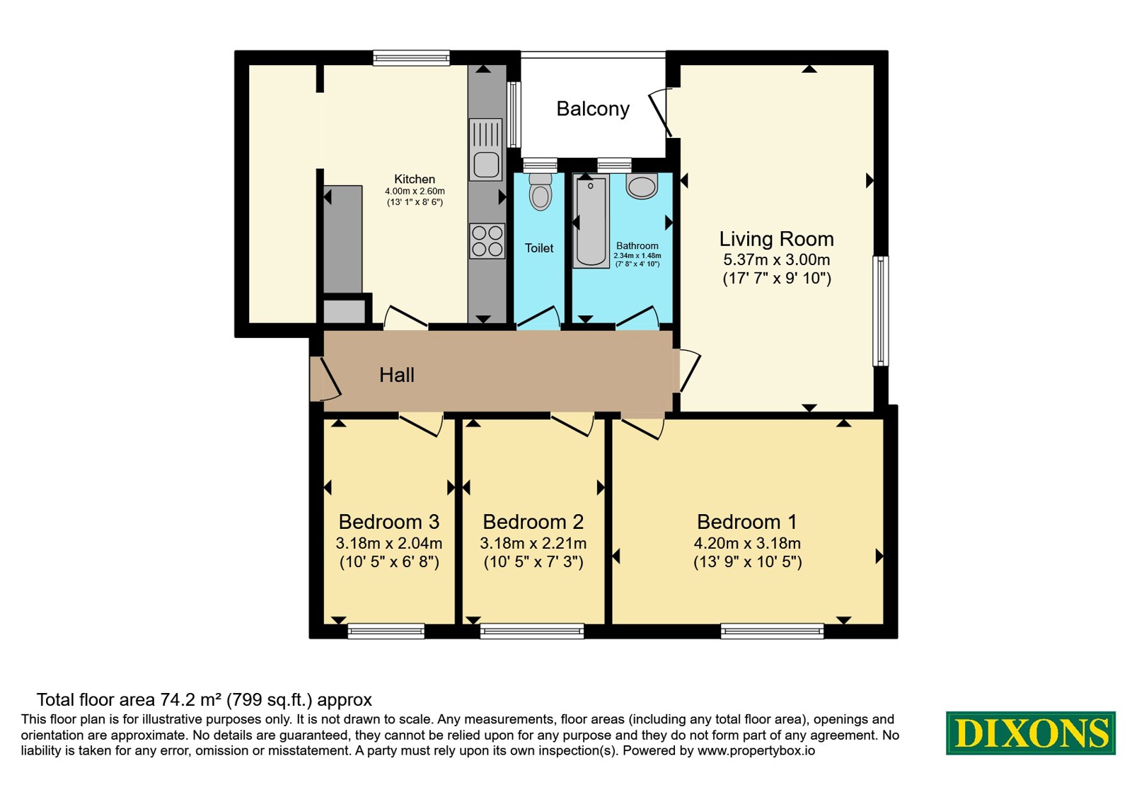 Flat 3, 280, Brays Road, West Midlands floorplan