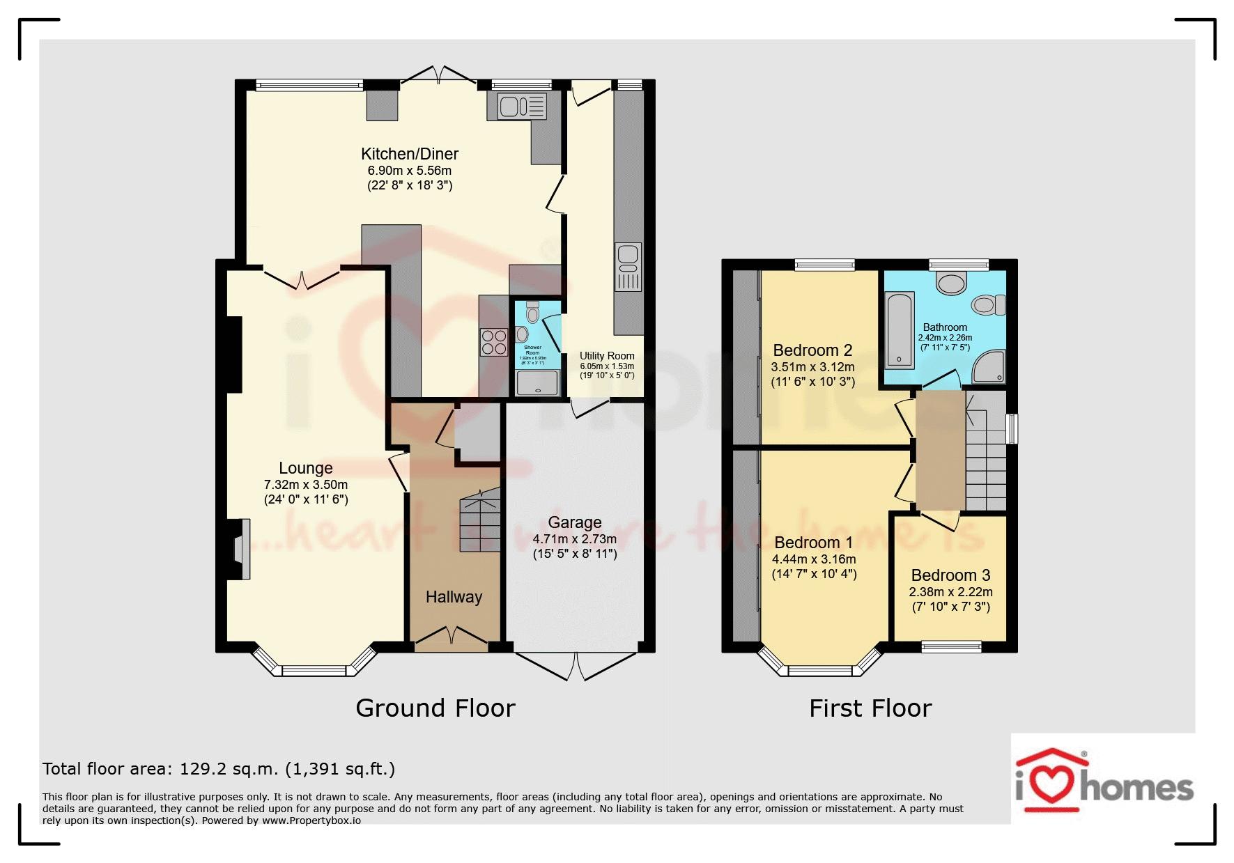 56, Westway, Walsall floorplan