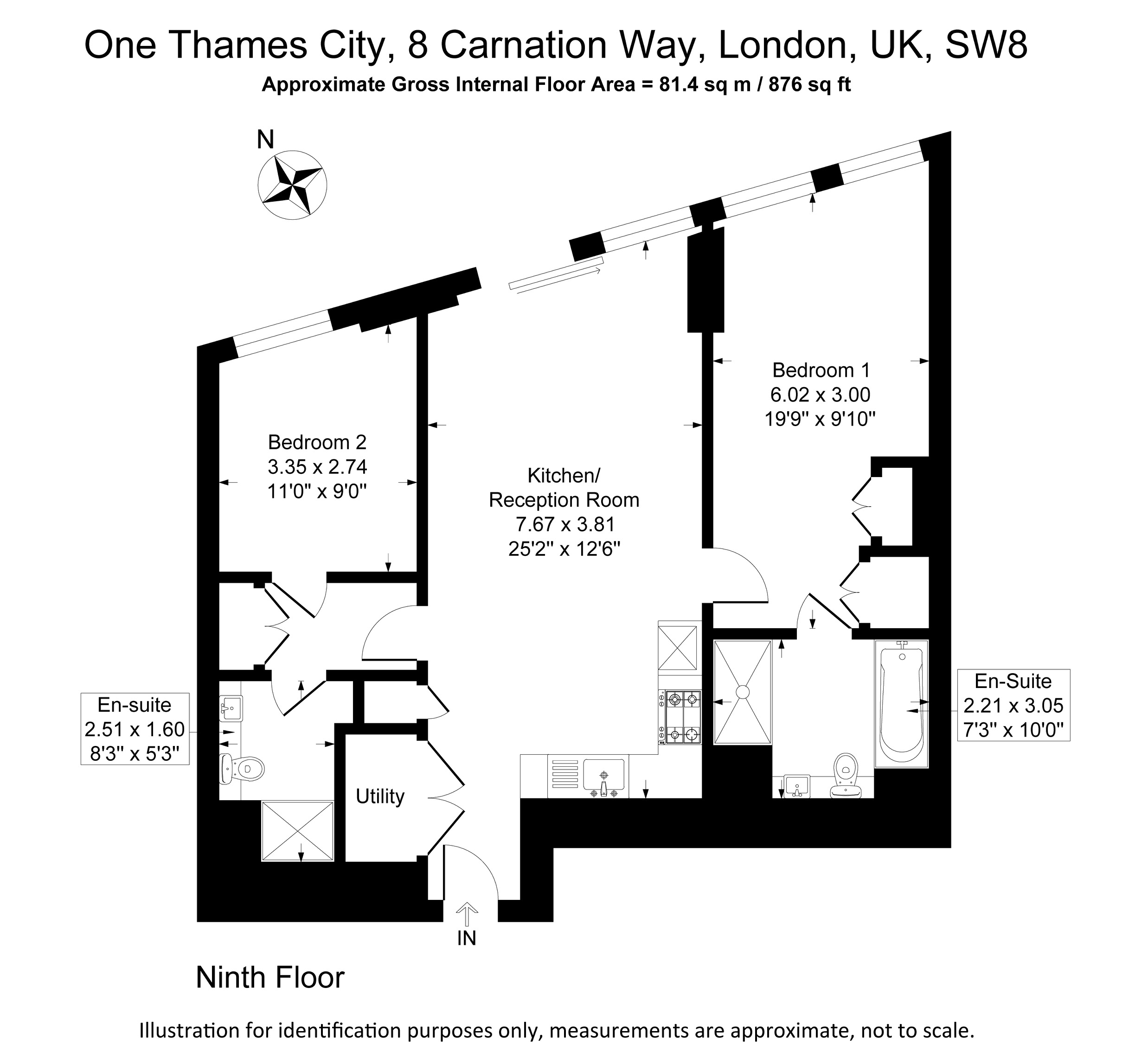 A902 One Thames City, Carnation Way, London floorplan