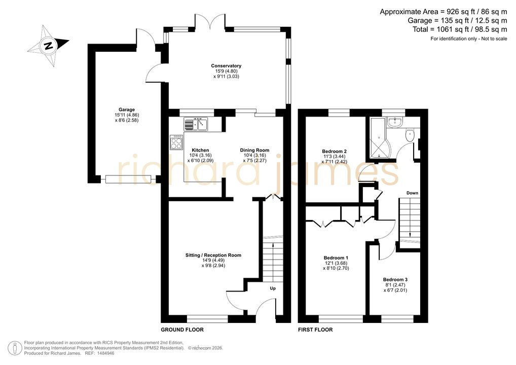 14, Osprey Close Covingham, Covingham floorplan