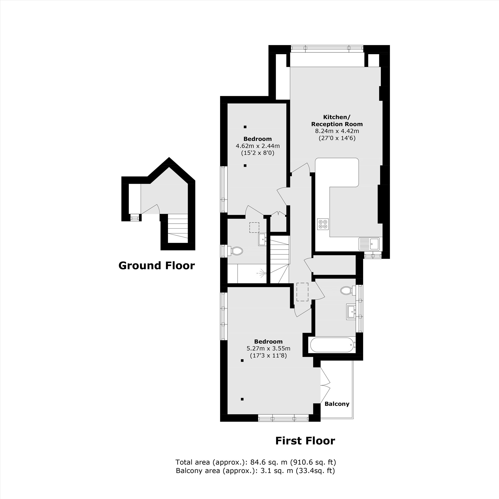 Flat 3, 42, Hornsey Lane Gardens, London floorplan
