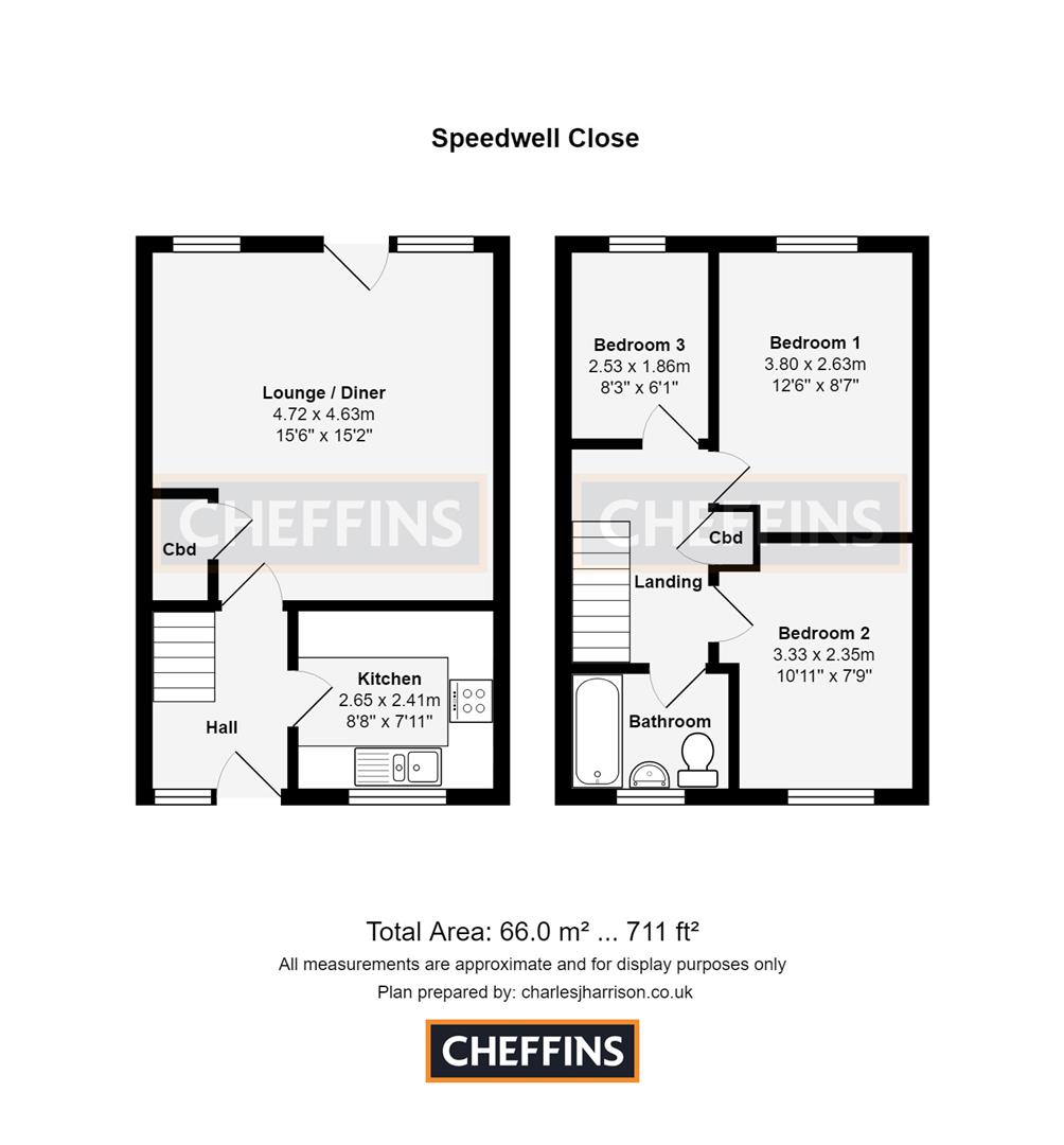 27, Speedwell Close, Cambridge floorplan