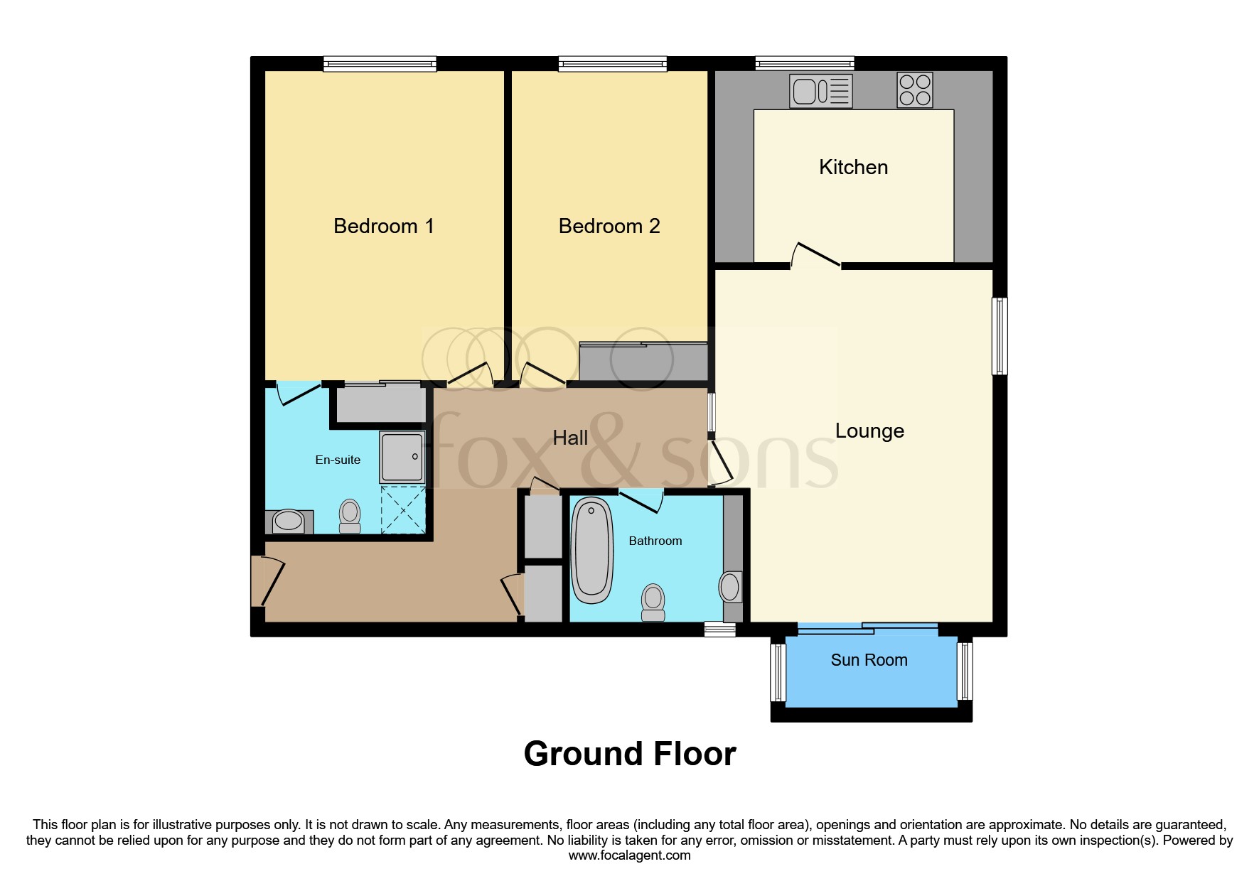 Flat 1, Ravenswood, 23, Wimborne Road, BOURNEMOUTH floorplan