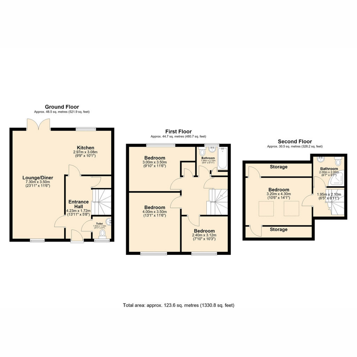 7, Montpellier Road, Exmouth floorplan