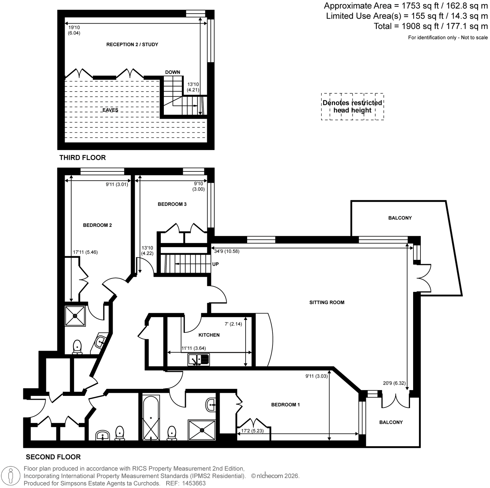 36 Fairmile House, 30, Twickenham Road, Teddington floorplan