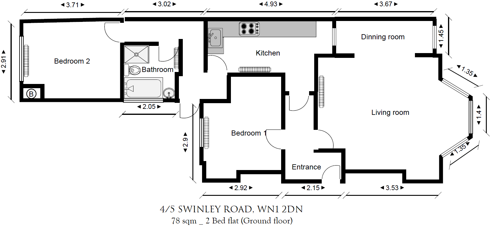 4/5 SWINLEY, Wigan floorplan