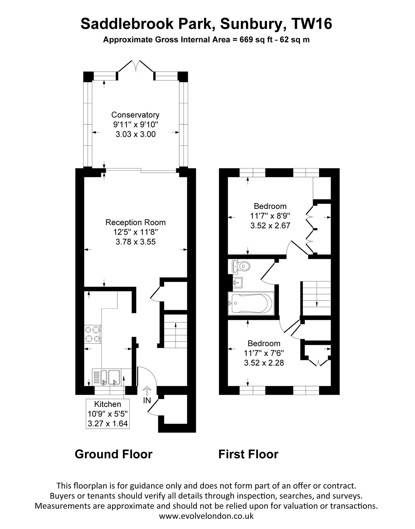 9, Saddlebrook Park, Sunbury-on-Thames floorplan
