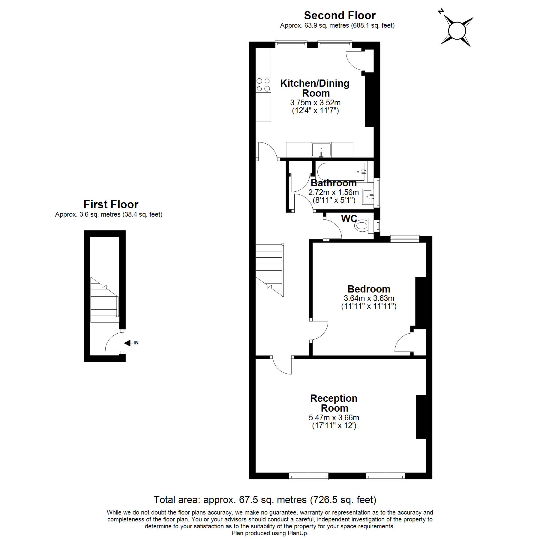 1 Bedrooms Flat for sale in Bruce Grove, London N17