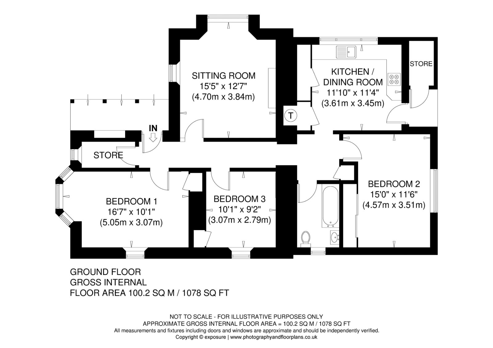 Clashleigh, Duns floorplan