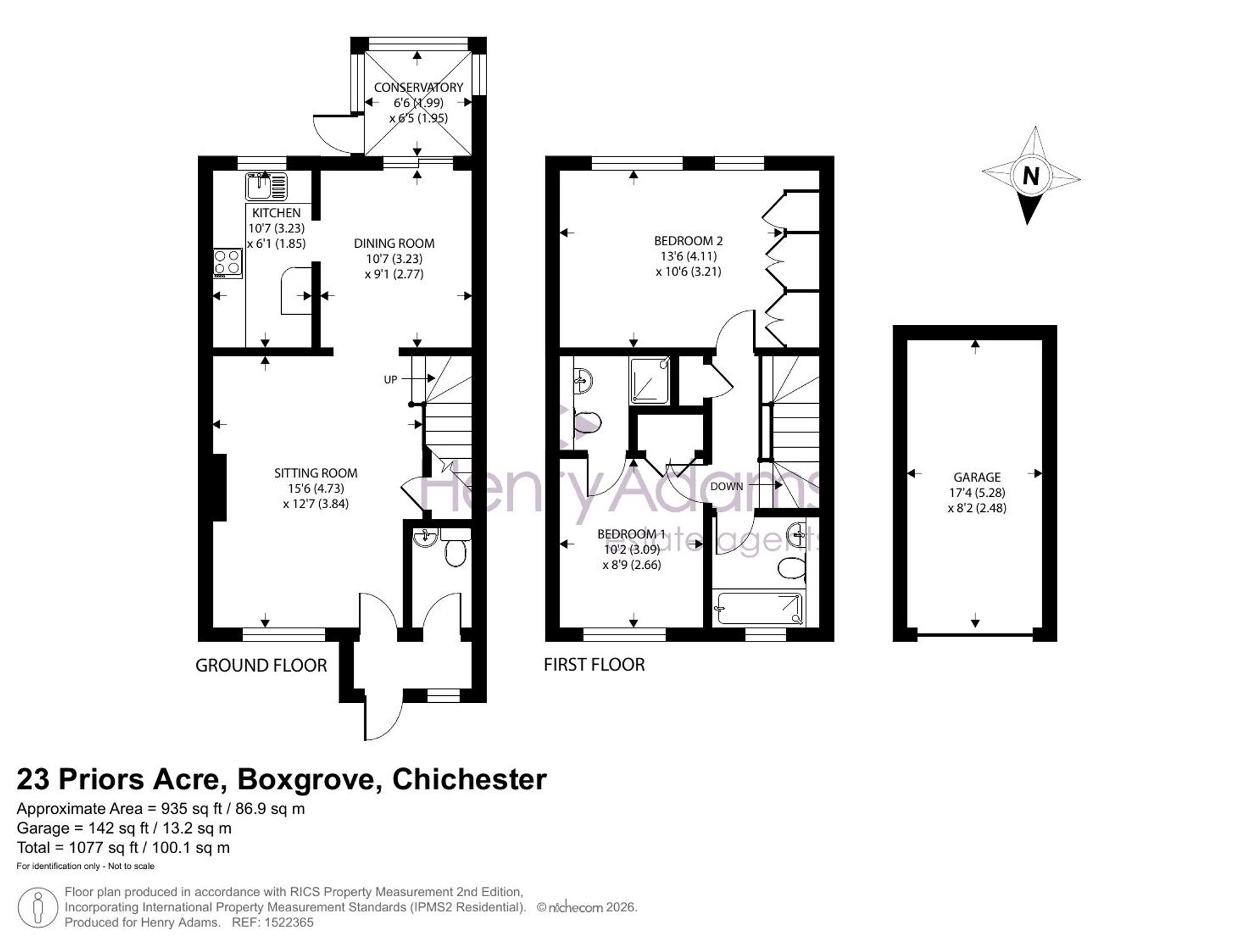 23 Priors Acre, Chichester floorplan