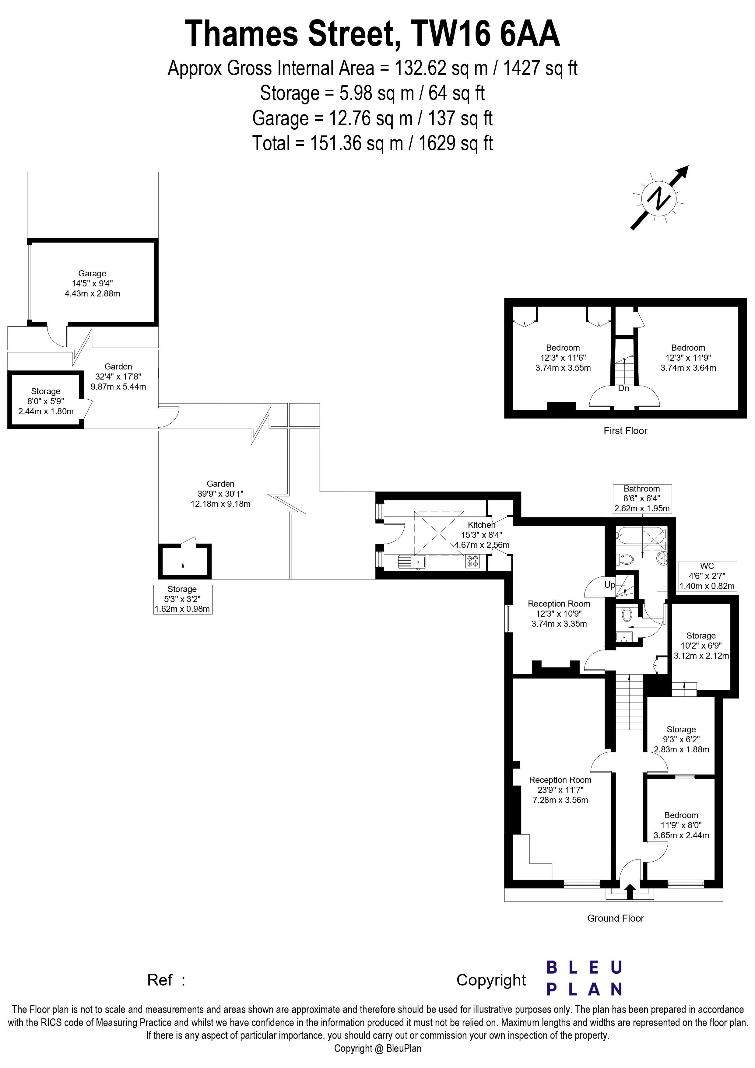 Riverside Cottage, Thames Street, Sunbury-on-Thames floorplan