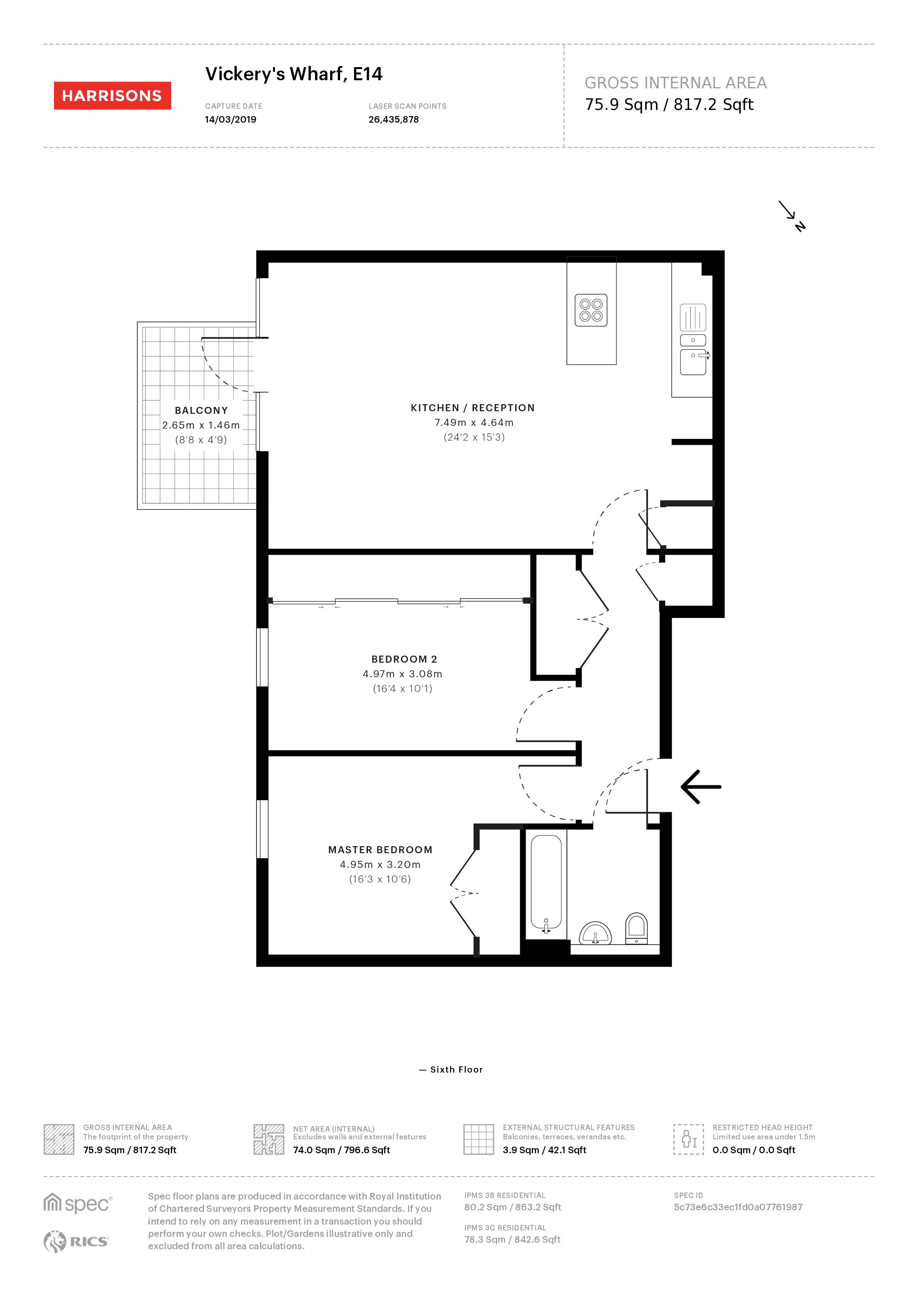 2 Bedrooms Flat to rent in Vickerys Wharf, Stainsby Road, Poplar E14