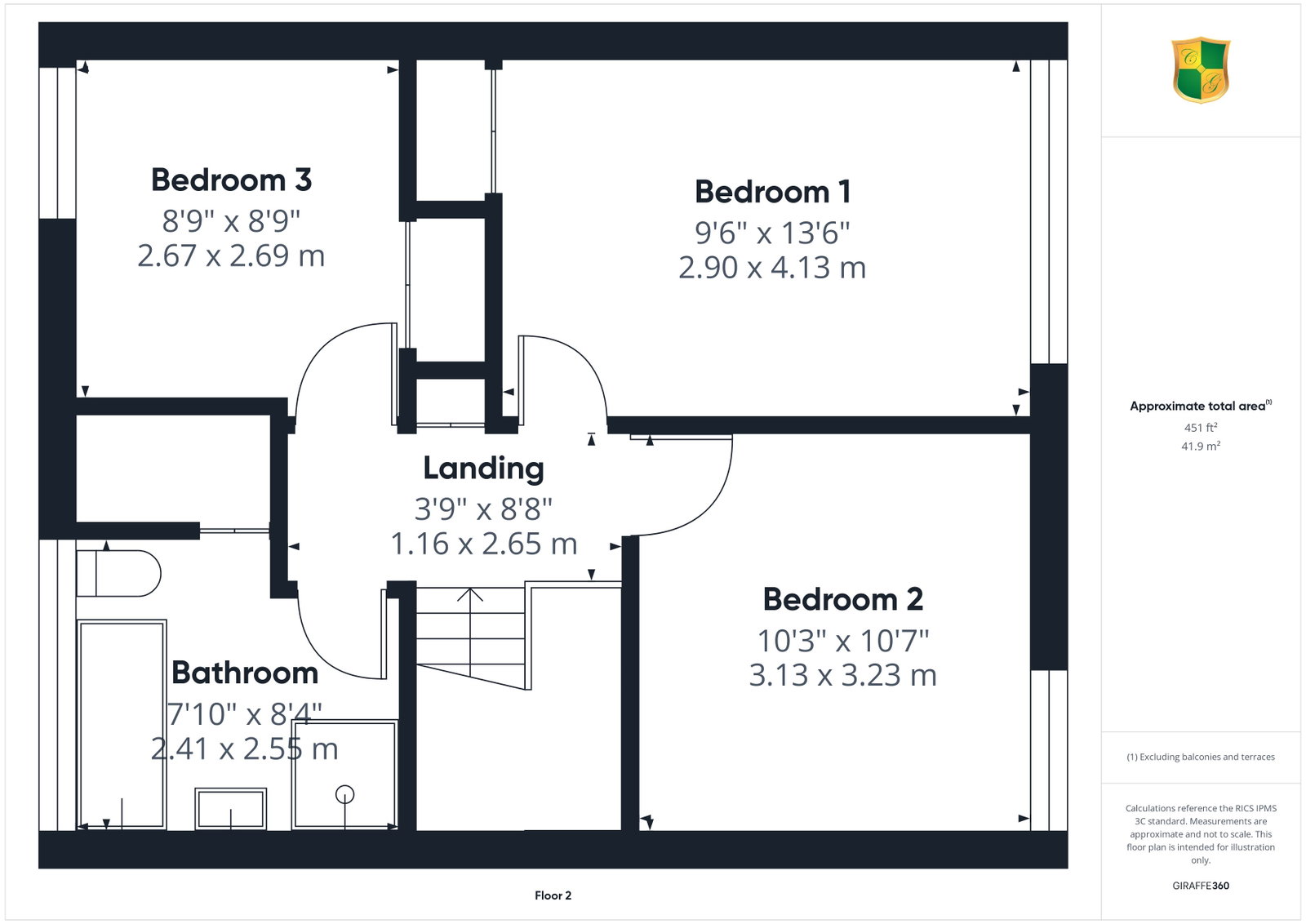 6, Waterfield Close, Horsham floorplan