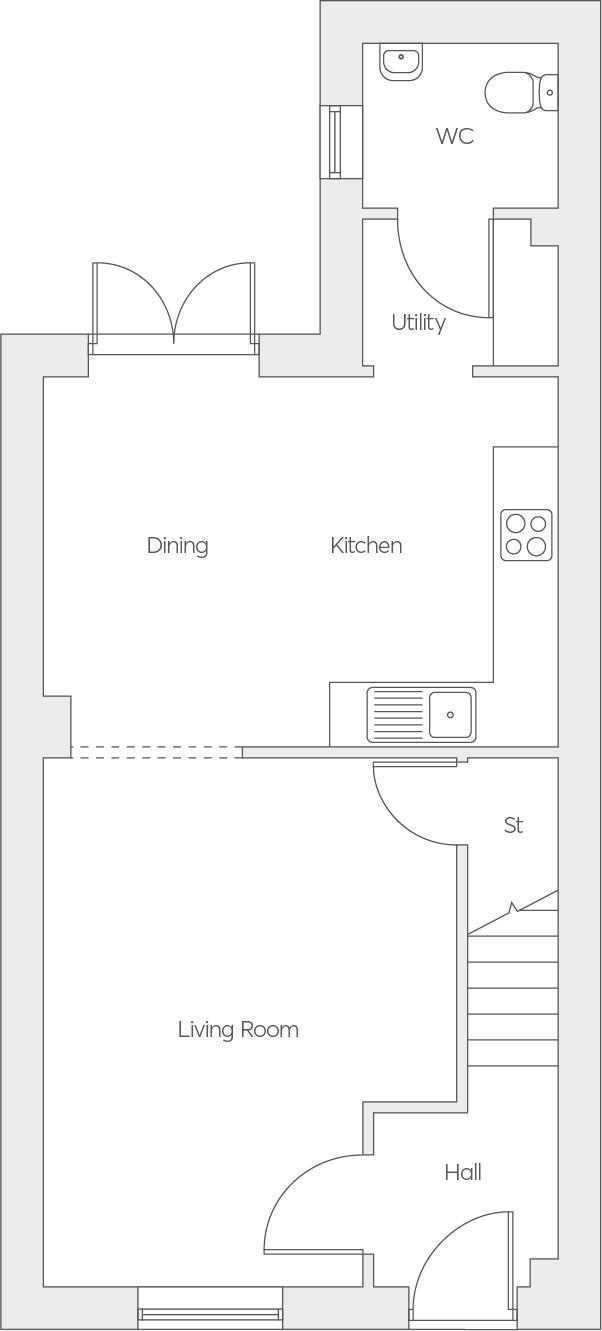 214, Delves Lane, Consett floorplan