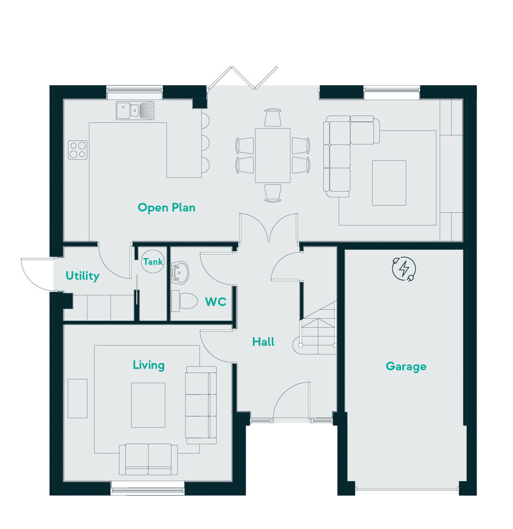 The Hazelwood, Summer Lane, Matlock floorplan