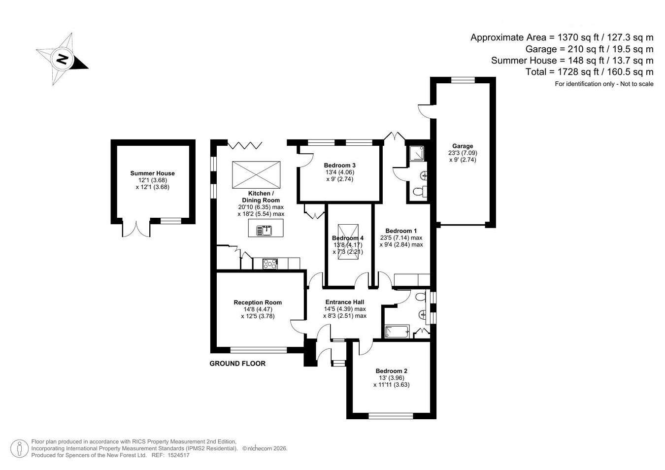 1, Oak Road, New Milton floorplan