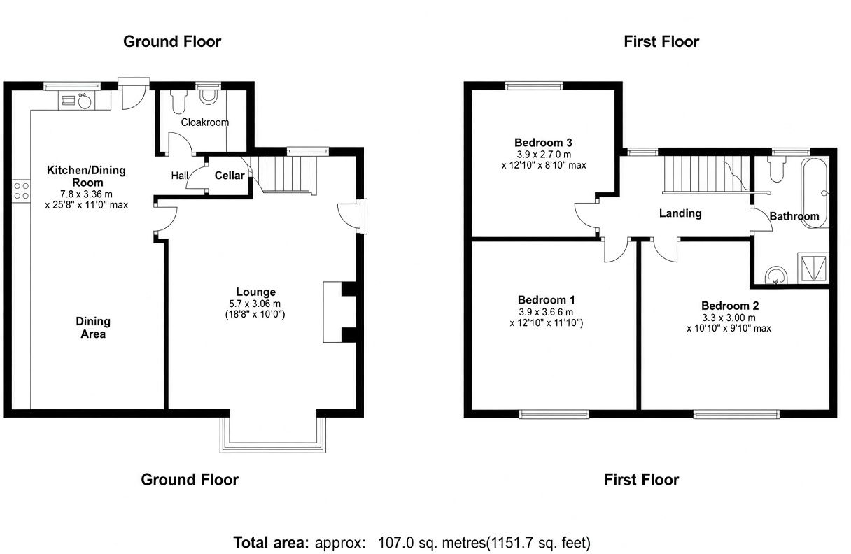 63, Station Road, Barnsley floorplan