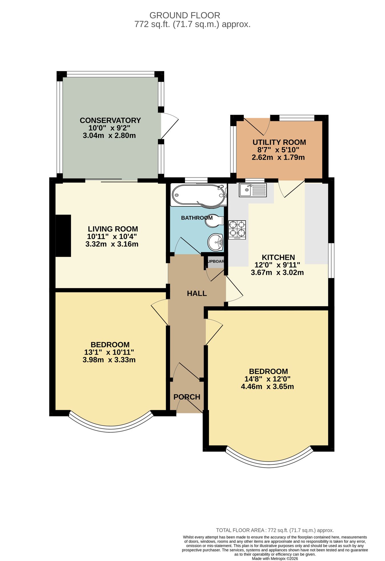 11, Kent Close, Bexhill-on-Sea floorplan