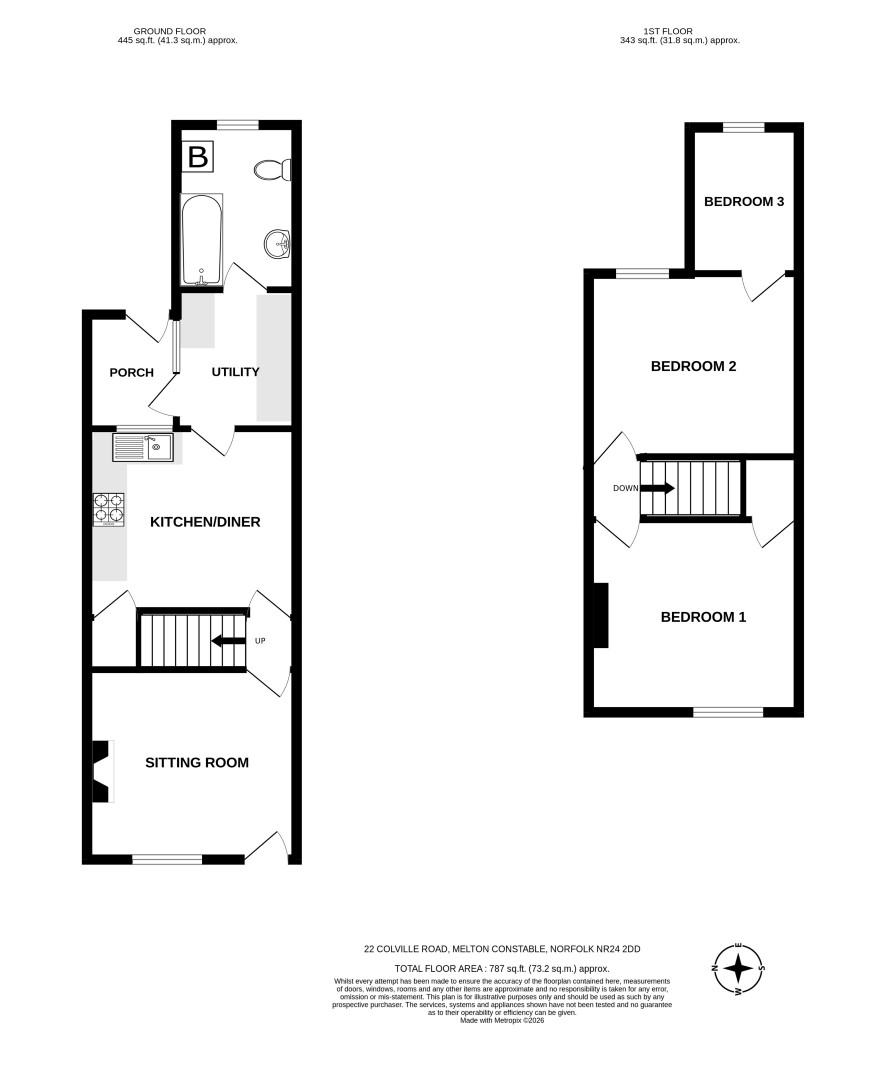 22 Colville Road, Melton Constable floorplan