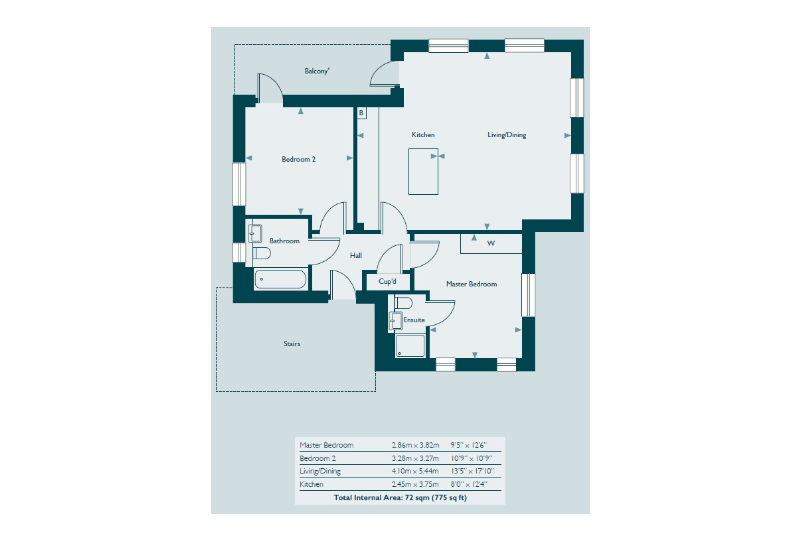 2 Bedrooms Flat for sale in Arlington House, Tower View, Kings Hill, Kent ME19