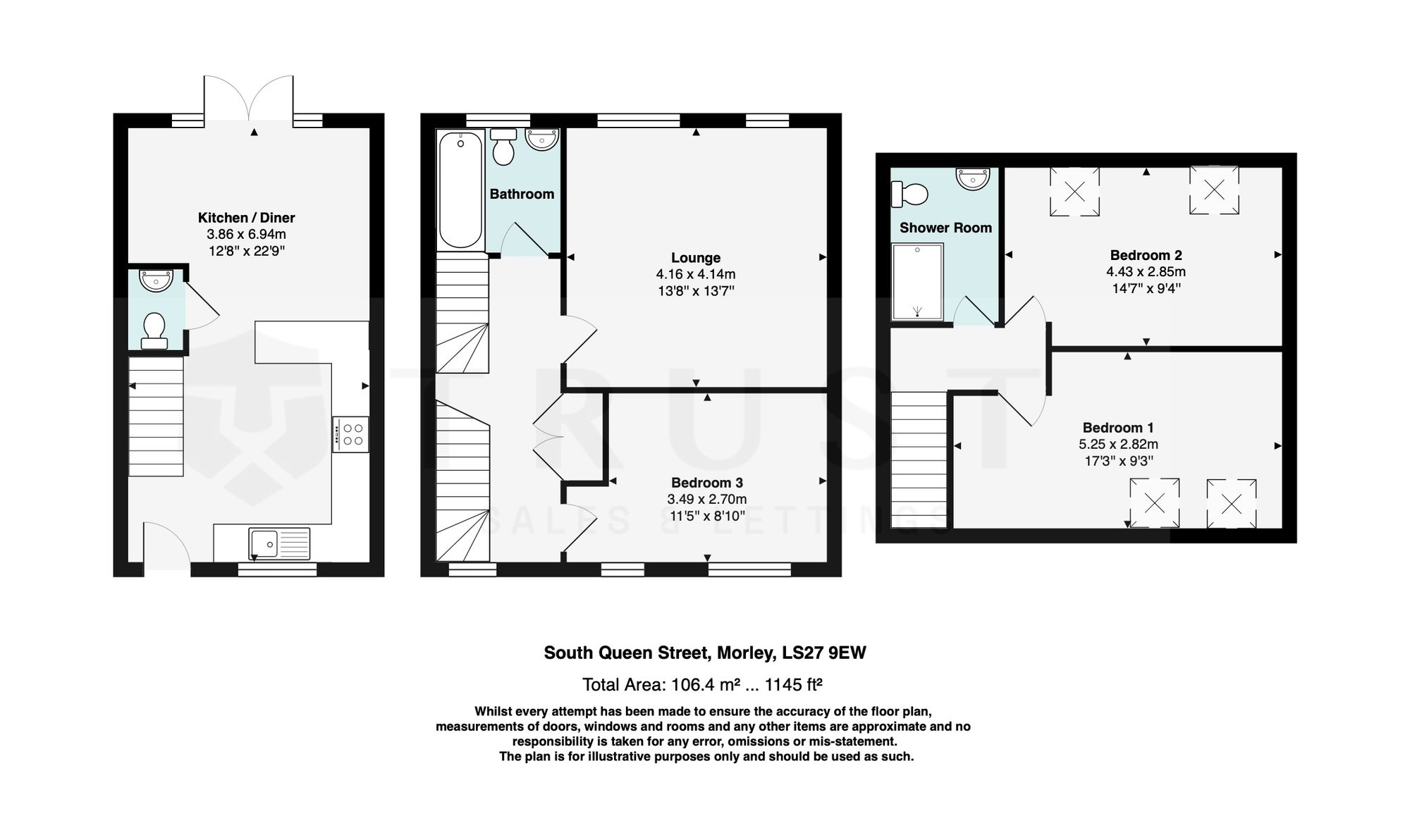 9 South Queen Street, Leeds floorplan