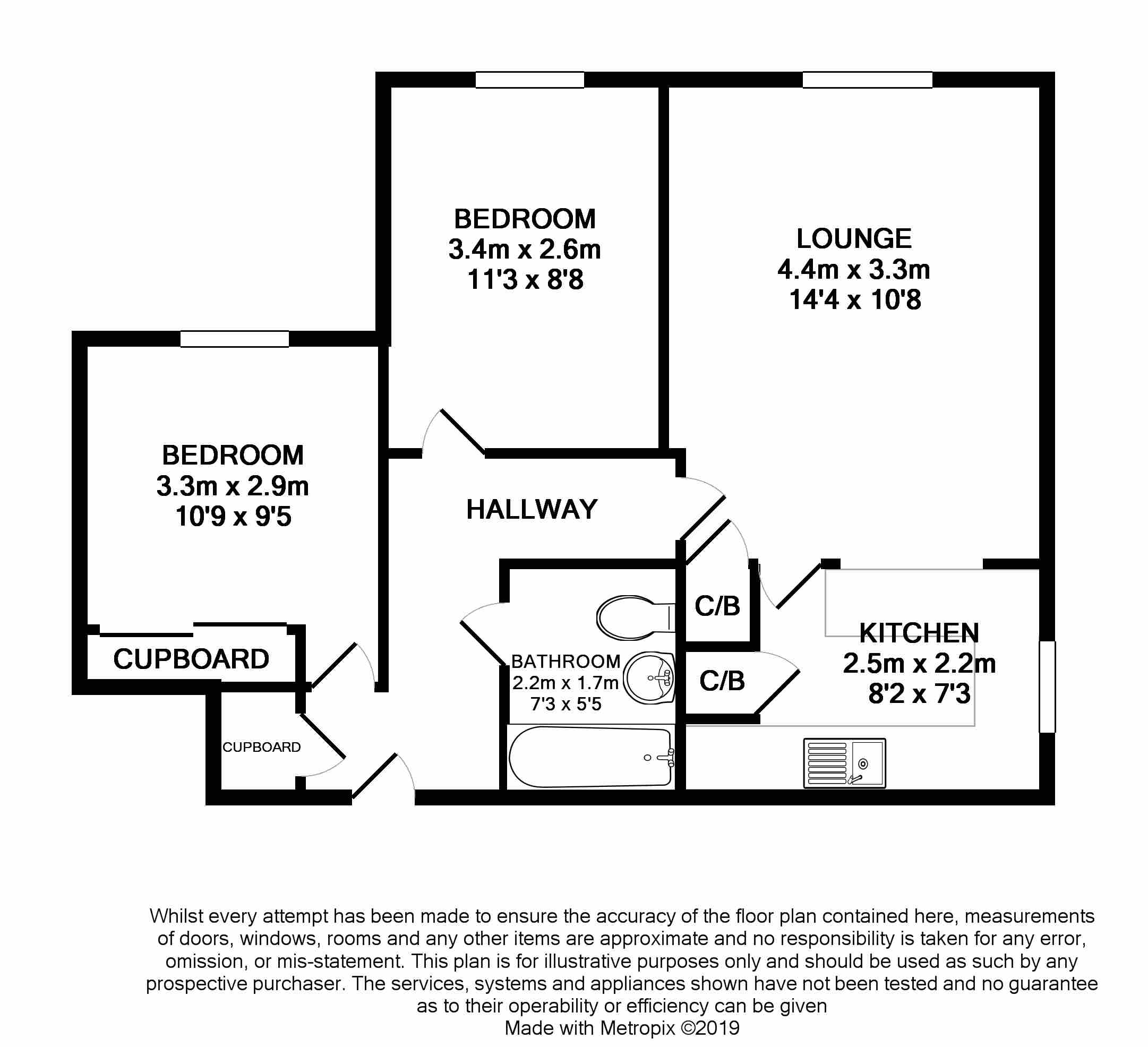 2 Bedrooms Flat to rent in Marina Gardens, Fishponds, Bristol BS16