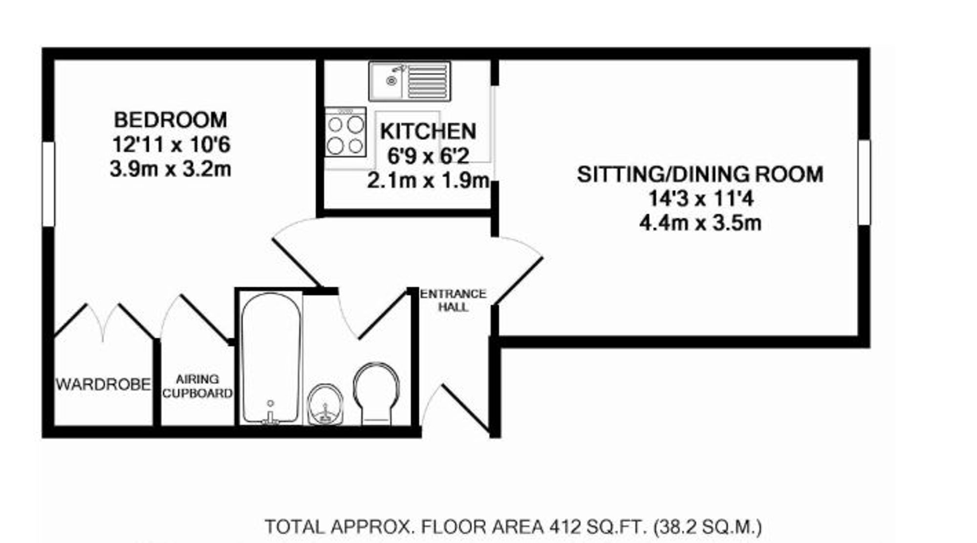 Flat 15, Whyke Court Whyke Close, Chichester floorplan
