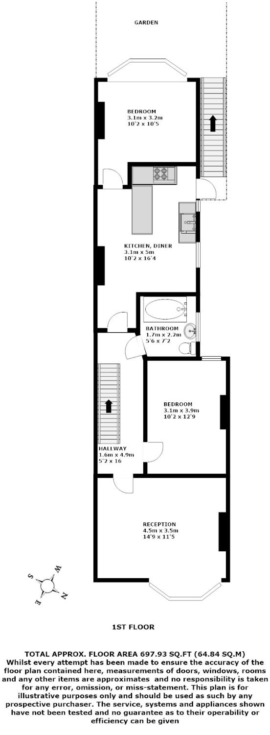 Glenelg Road, London floorplan
