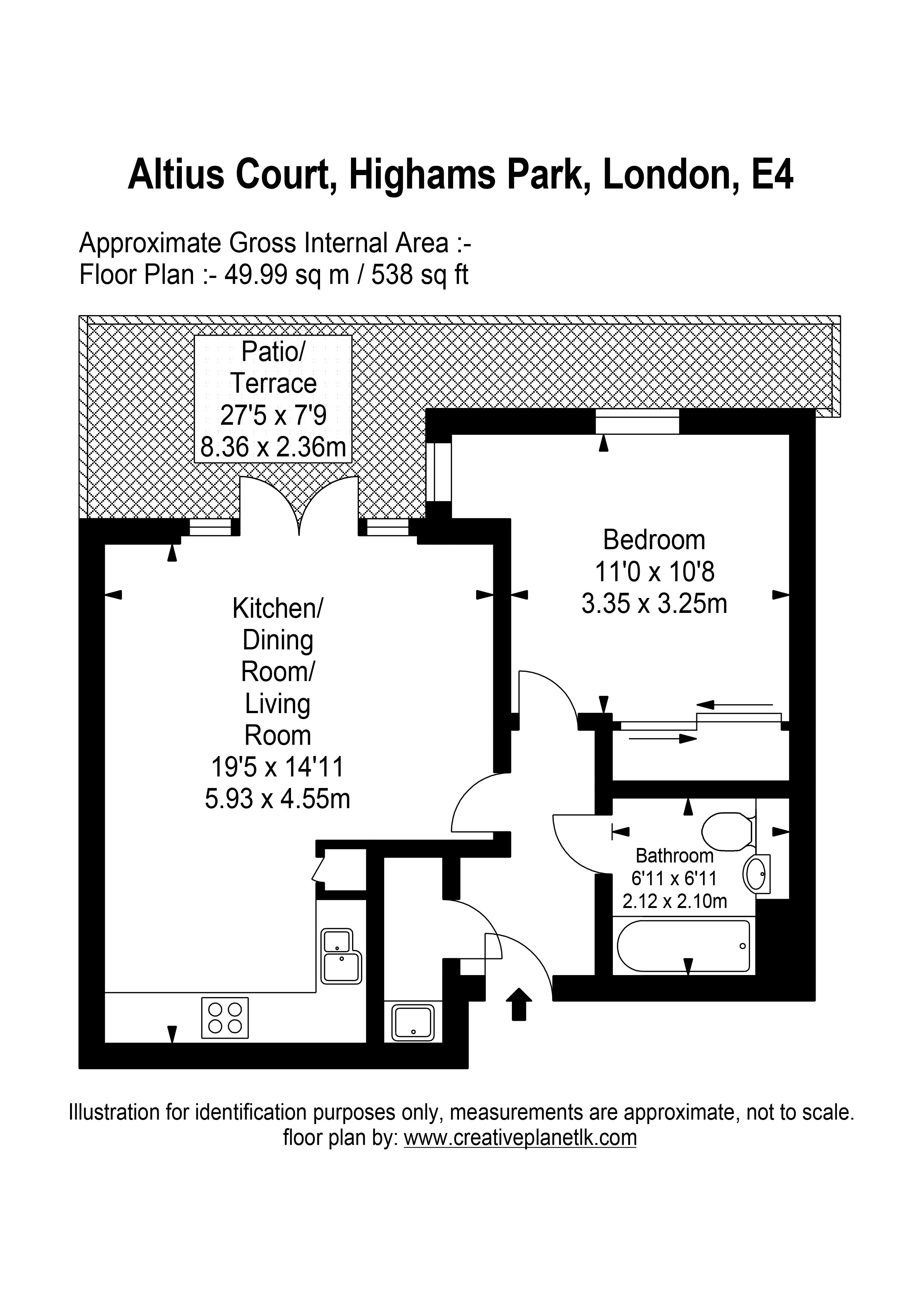 1 Bedrooms Flat to rent in Jacks Farm Way, London E4