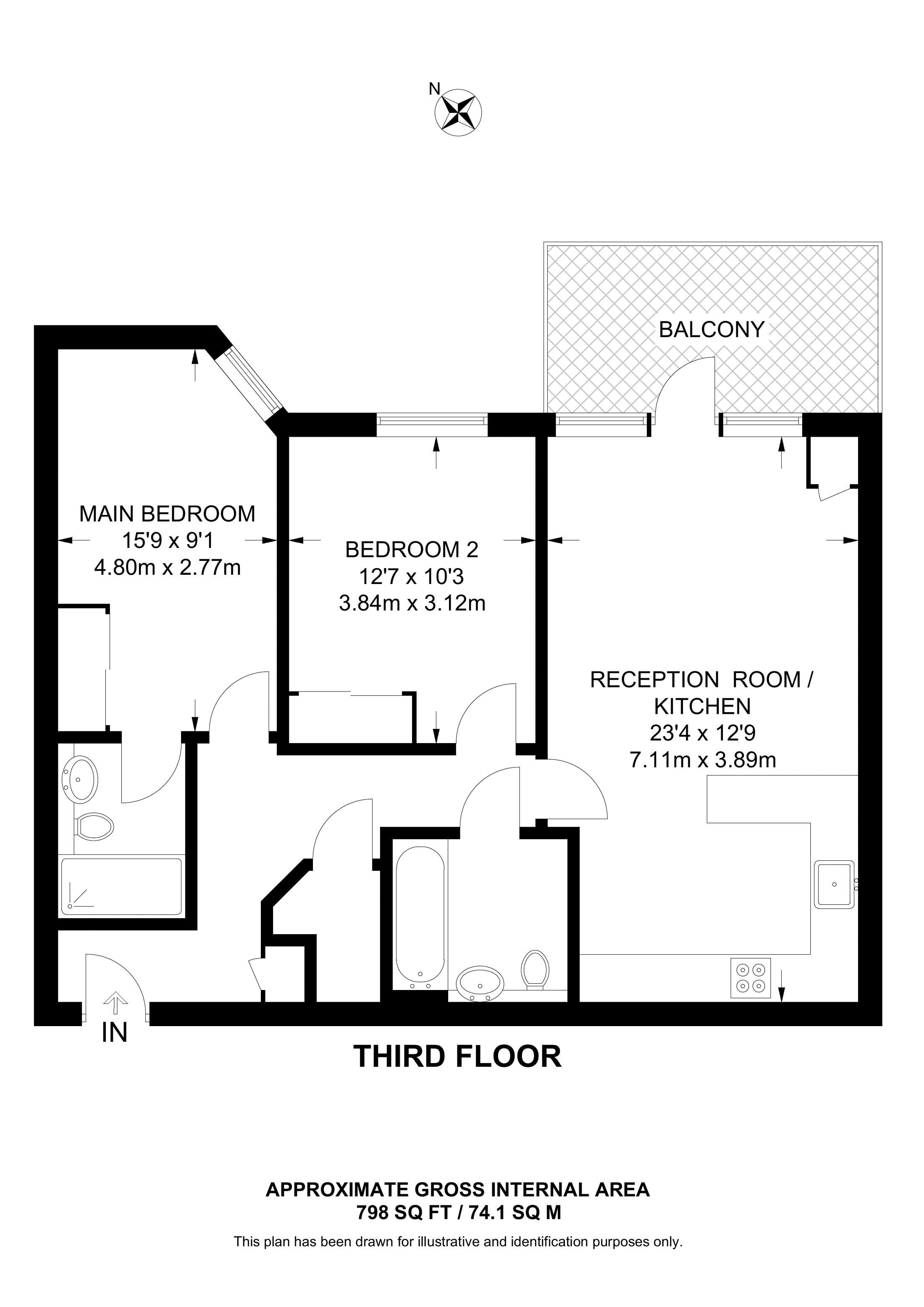 Kingston Road, Wimbledon floorplan