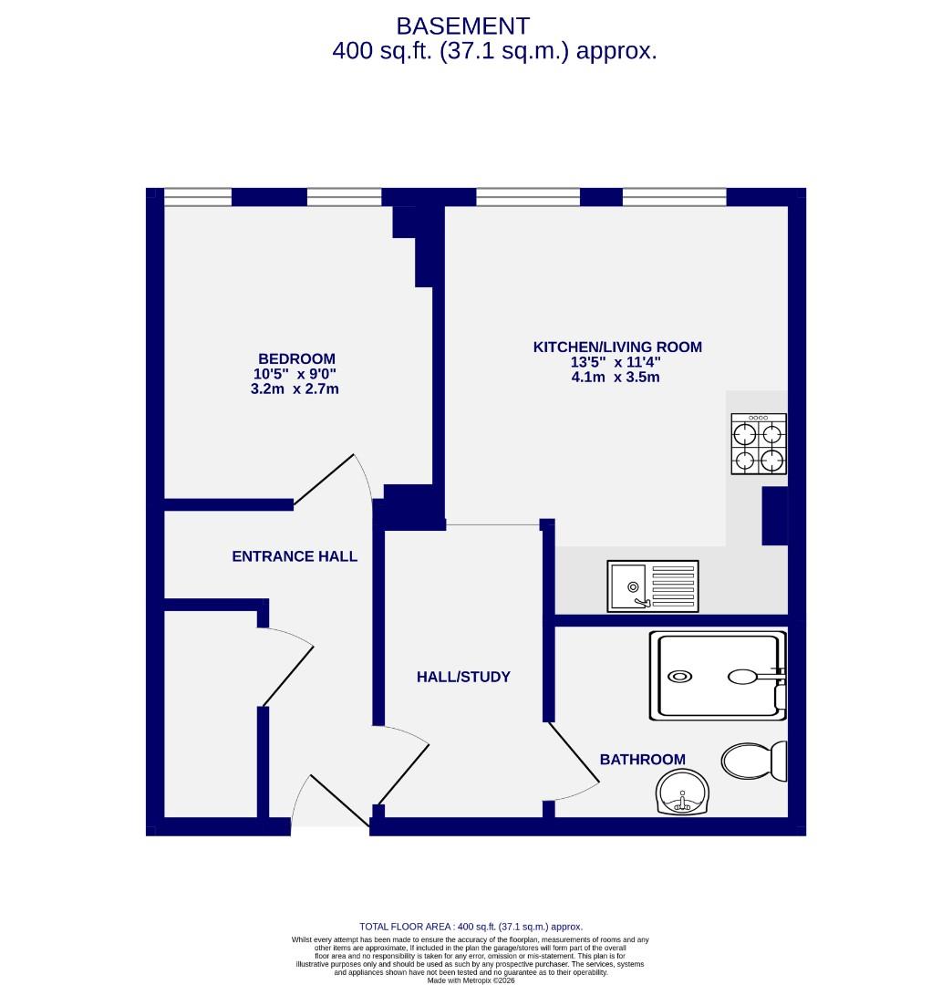 Flat 2, 10, Wenlock Terrace, York floorplan