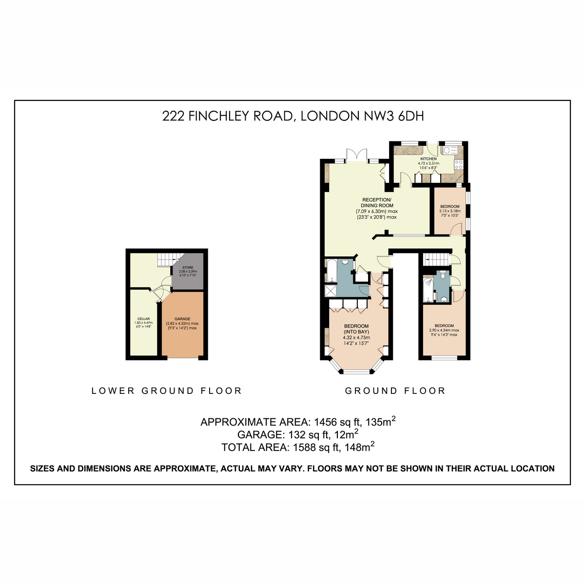 222, Finchley Road, Hampstead, NW3 floorplan