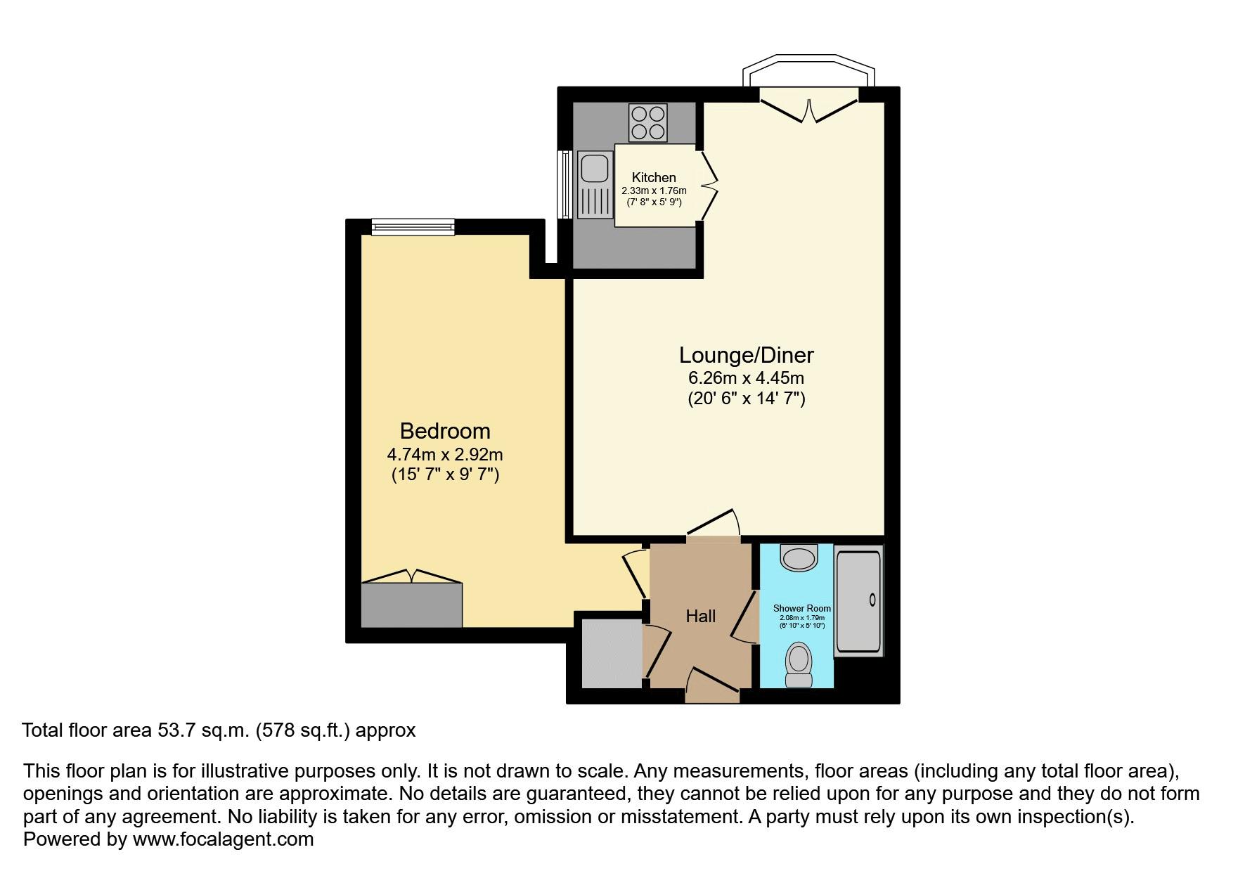 61, Bridgewater Court, Selly Oak floorplan