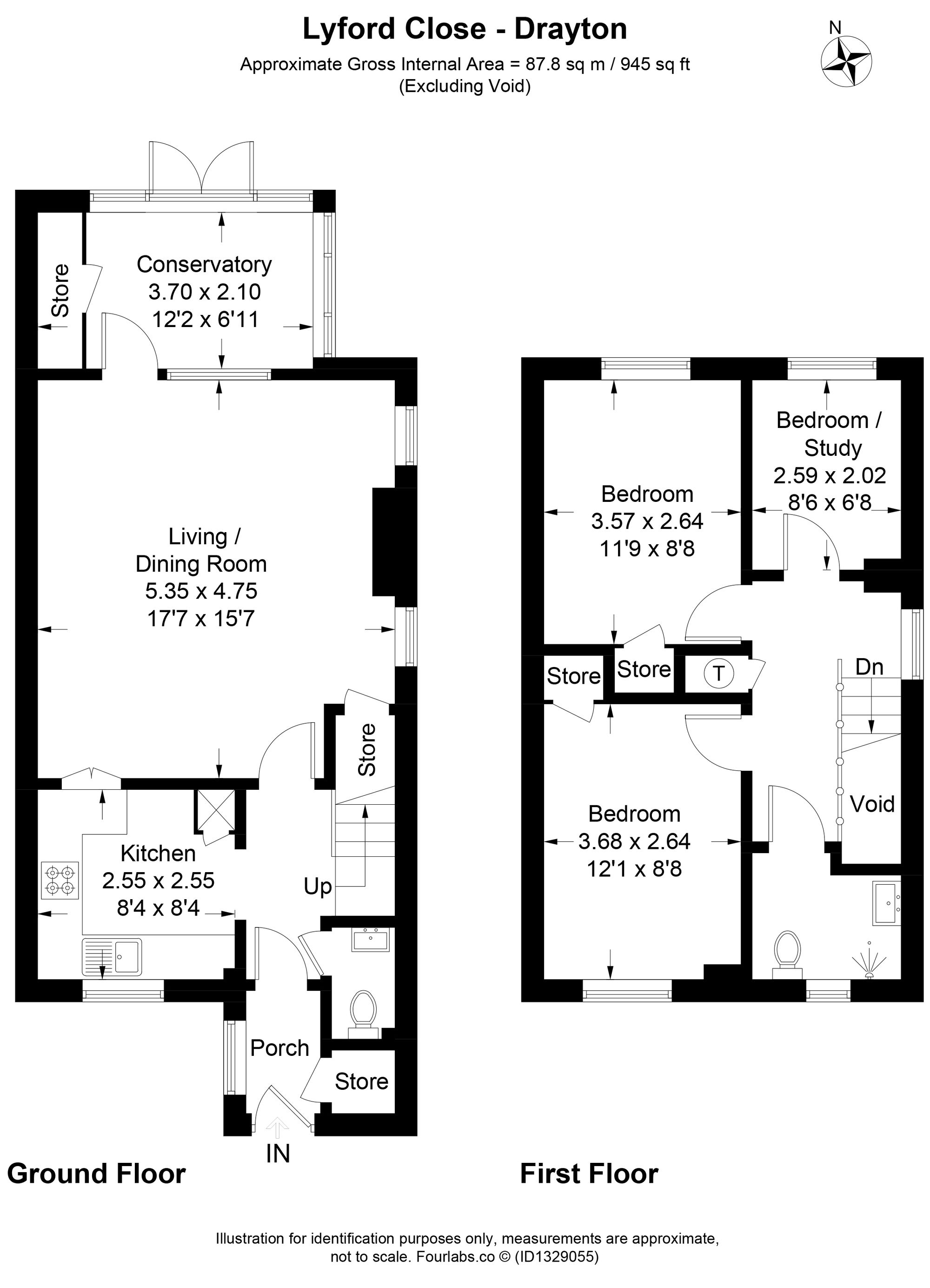 17 Lyford Close, Abingdon floorplan